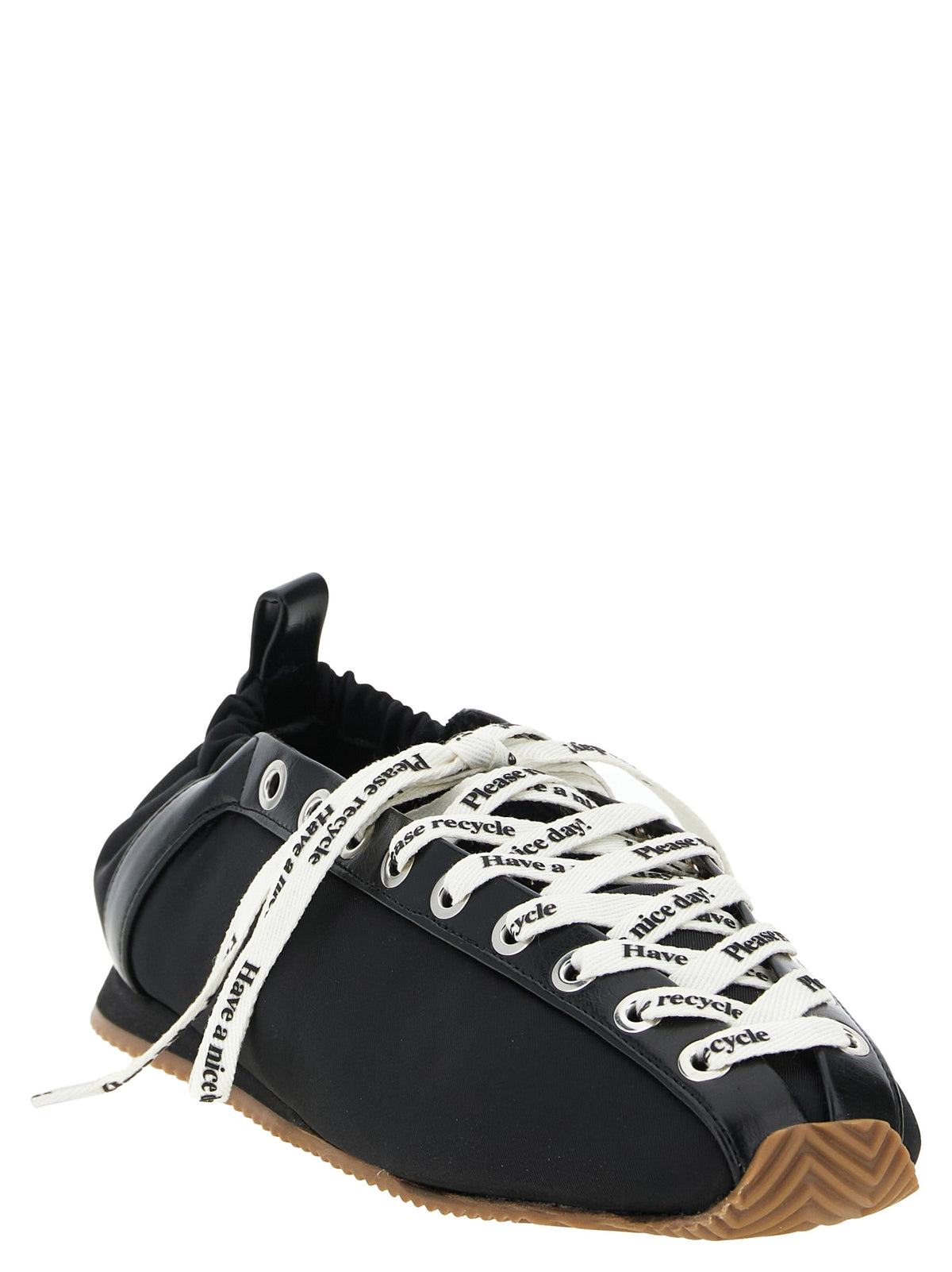 Ganni Black Polyamide Ballet Flats - Effortless Luxe Elegance