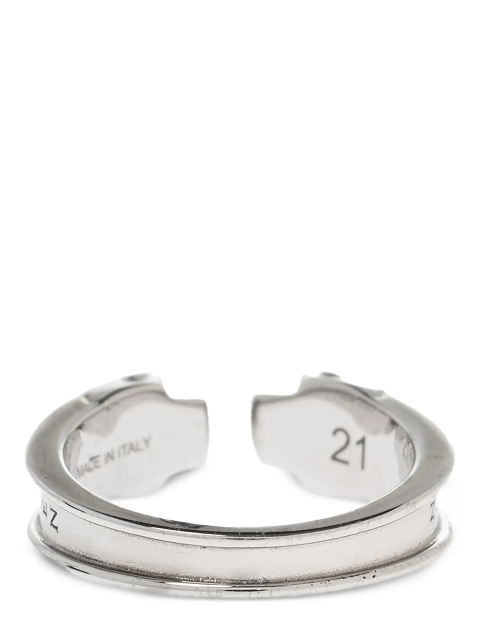 Alexander McQueen Silver Stainless Steel Ring