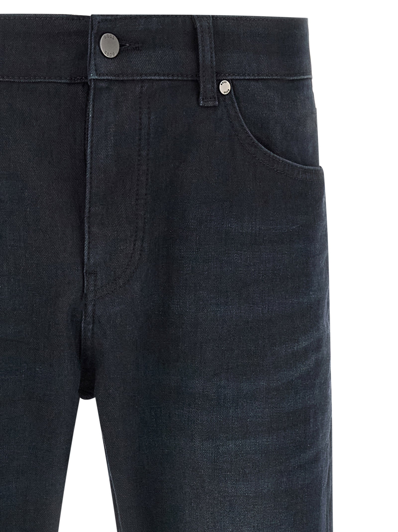 Hugo Boss Blue Straight-Leg Jeans - Designer Luxury Denim