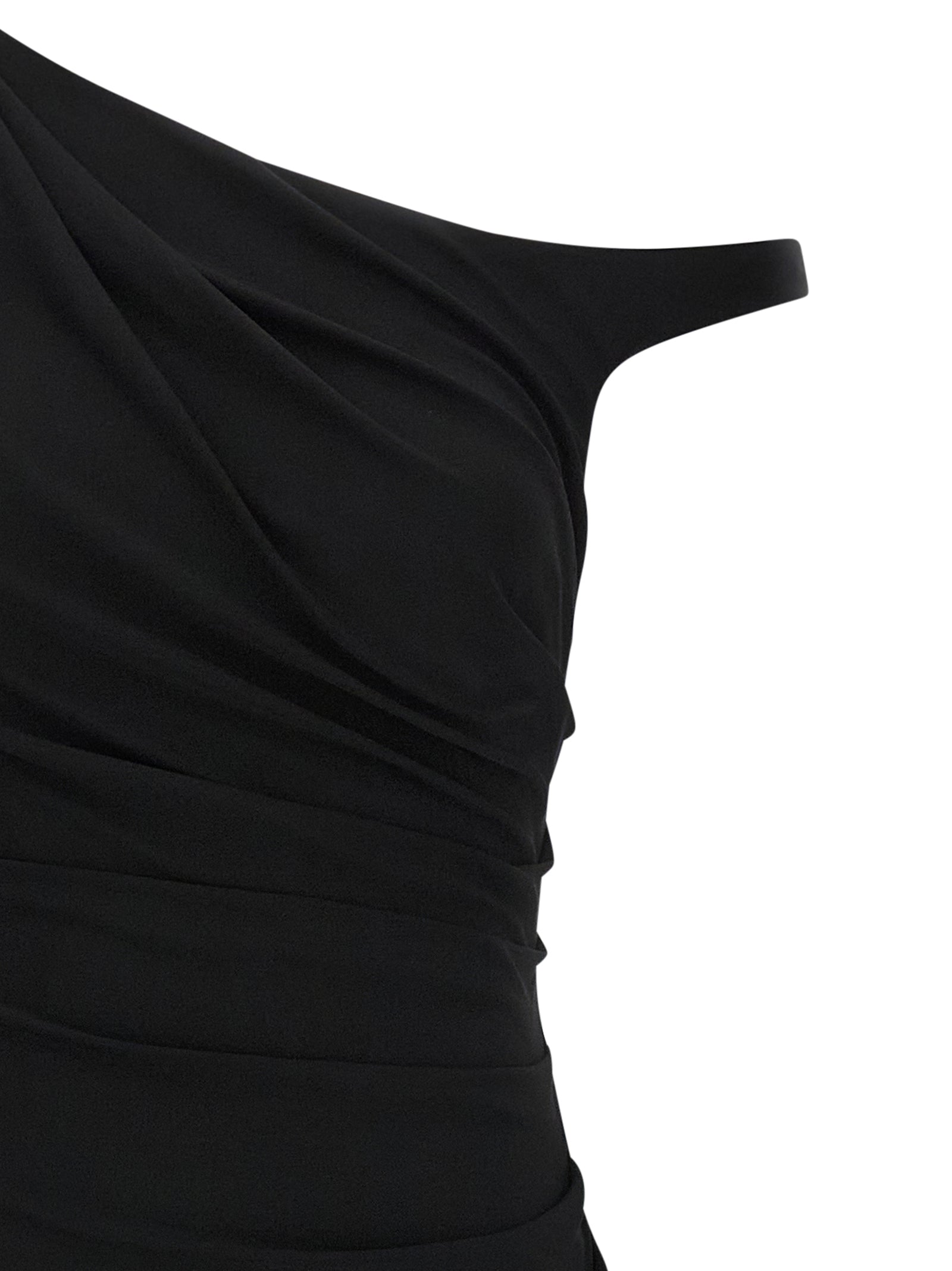 Elisabetta Franchi Black Viscose Midi Dress