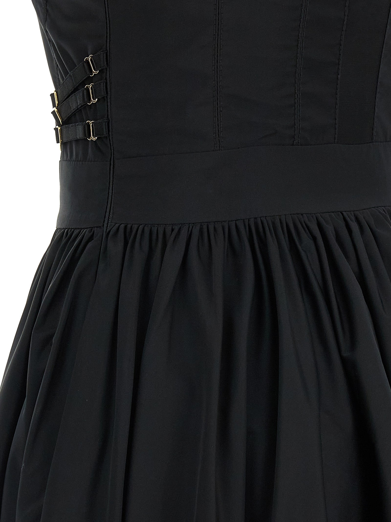 Elisabetta Franchi Black Polyester Short Dress