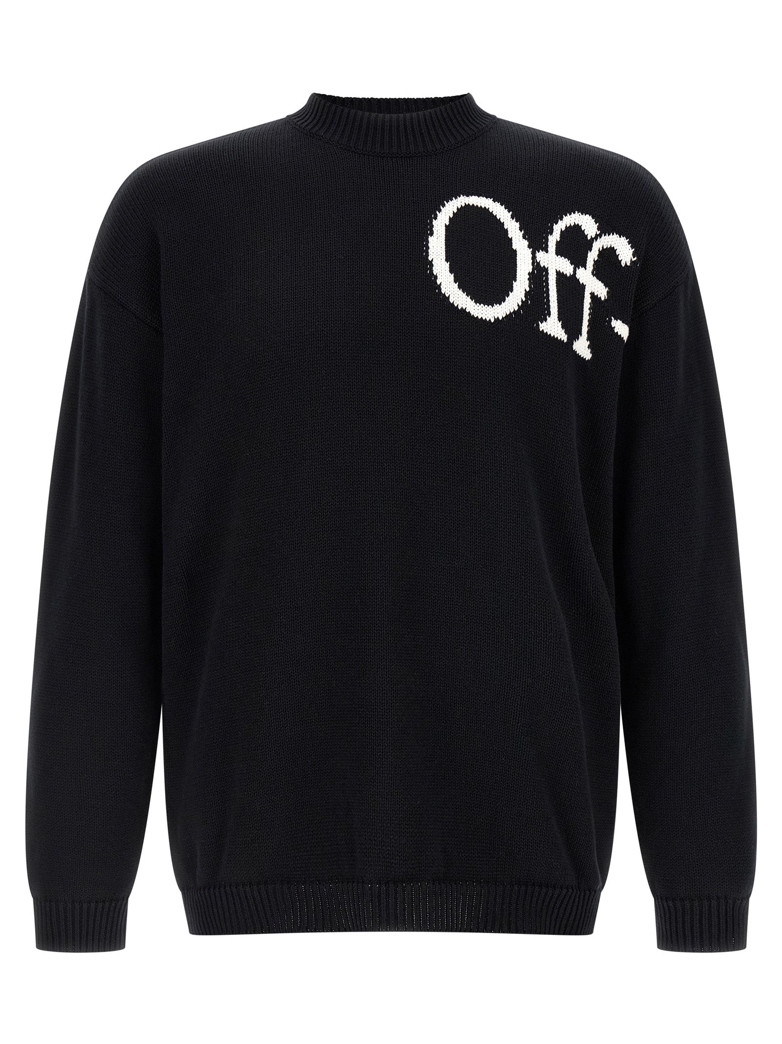 Off-White Bicolor Cotton Cardigan