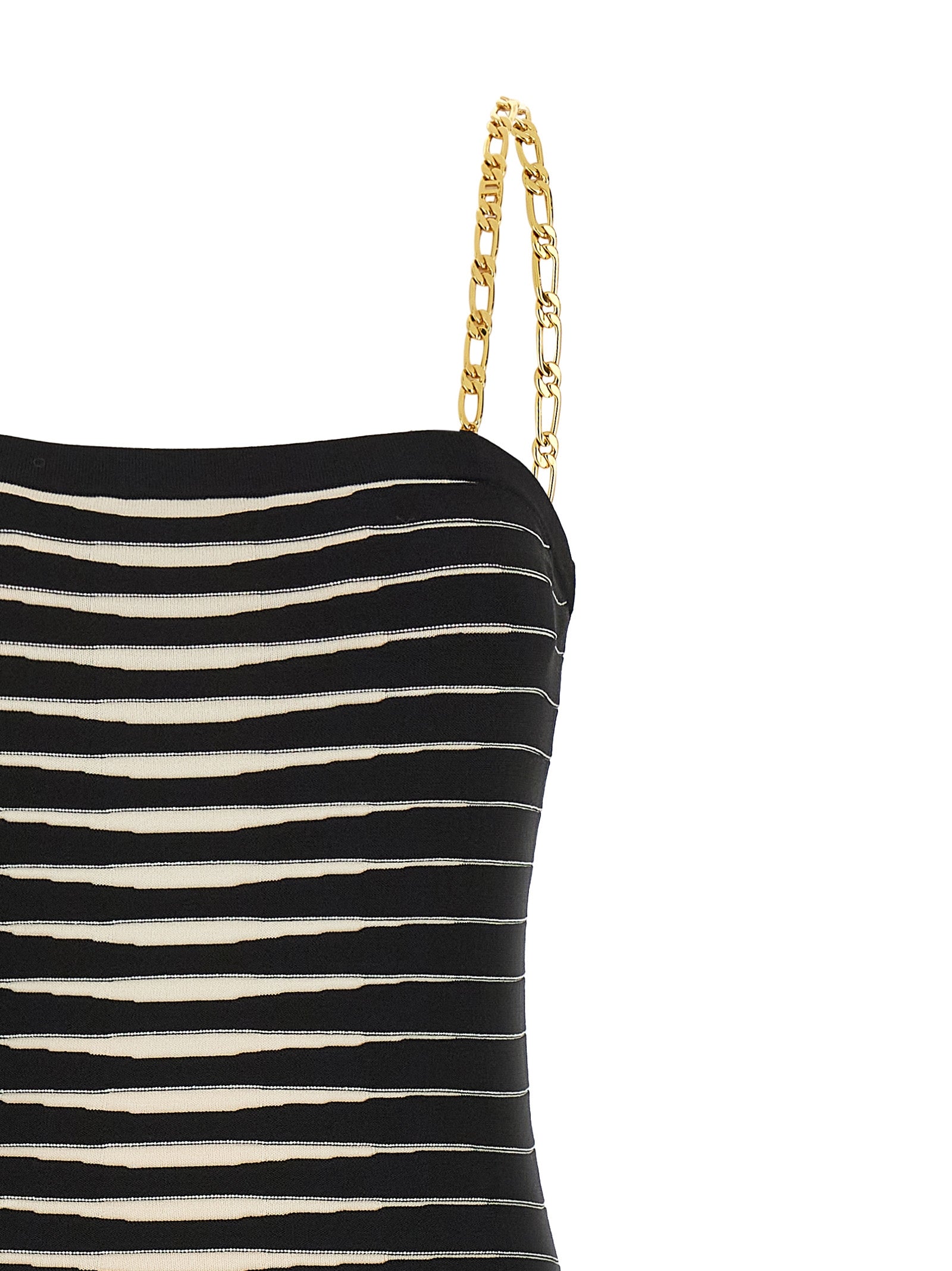 Elisabetta Franchi Bicolor Viscose Midi Dress