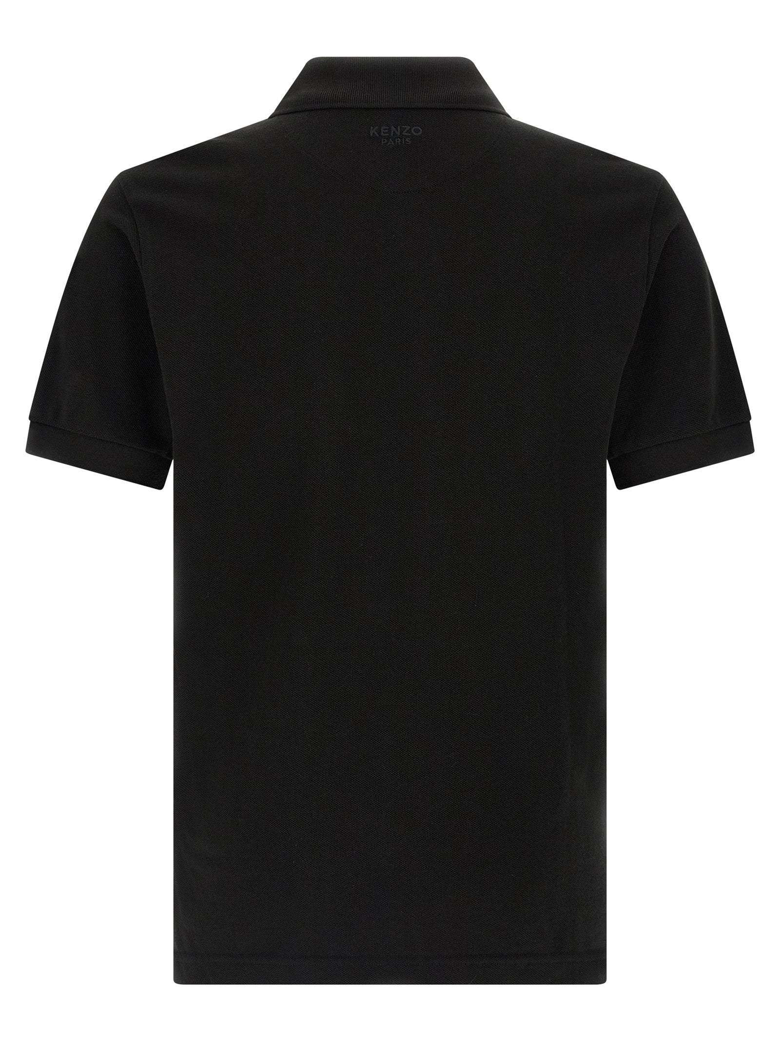 Elevate your wardrobe with the KENZO Black Cotton Piqué Polo Shirt, a luxurious blend of comfort and sophistication, perfect for expressing individuality and confidence.
