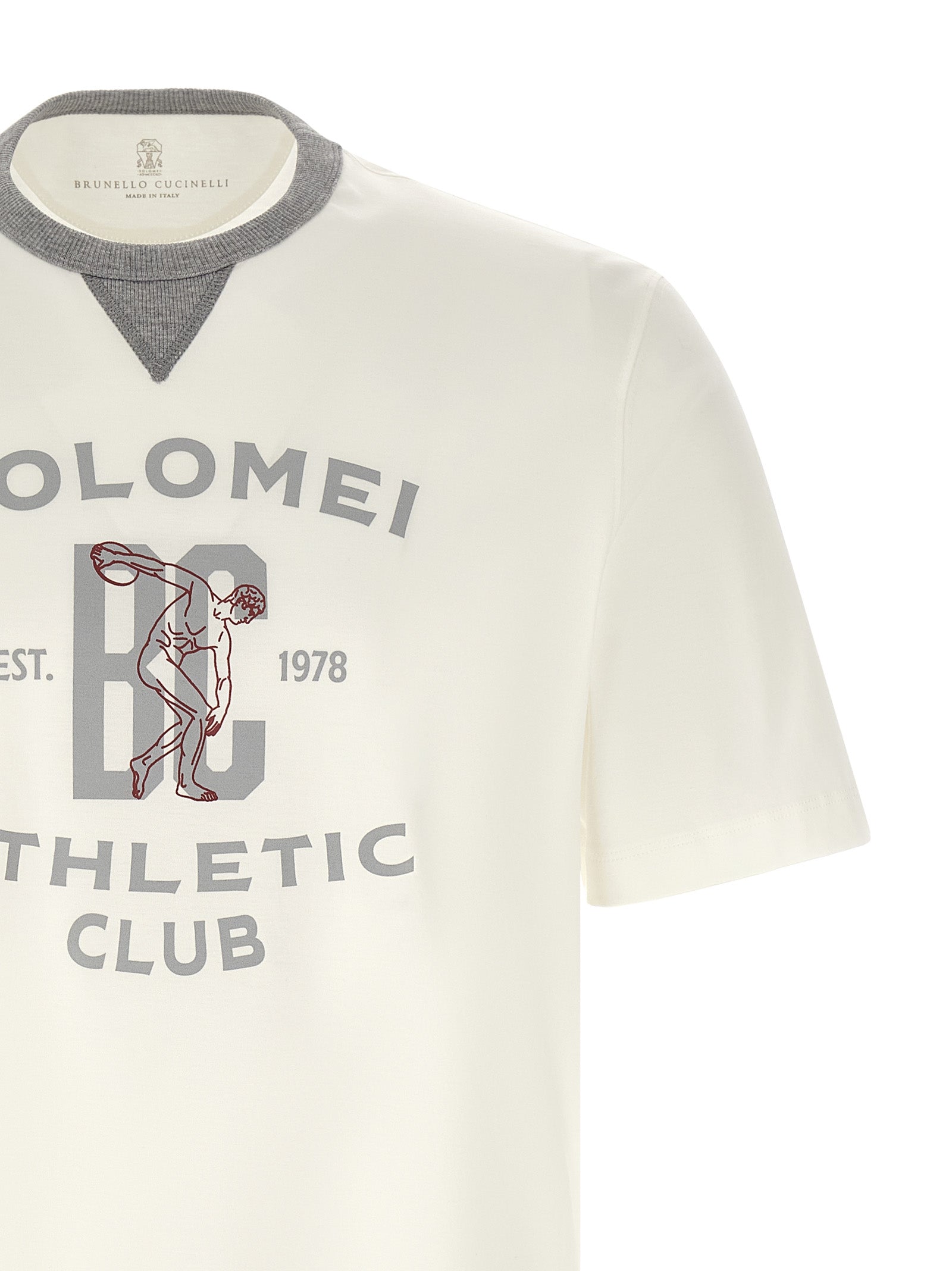 Brunello Cucinelli White Cotton T-Shirt – Artisanal Luxury Fashion