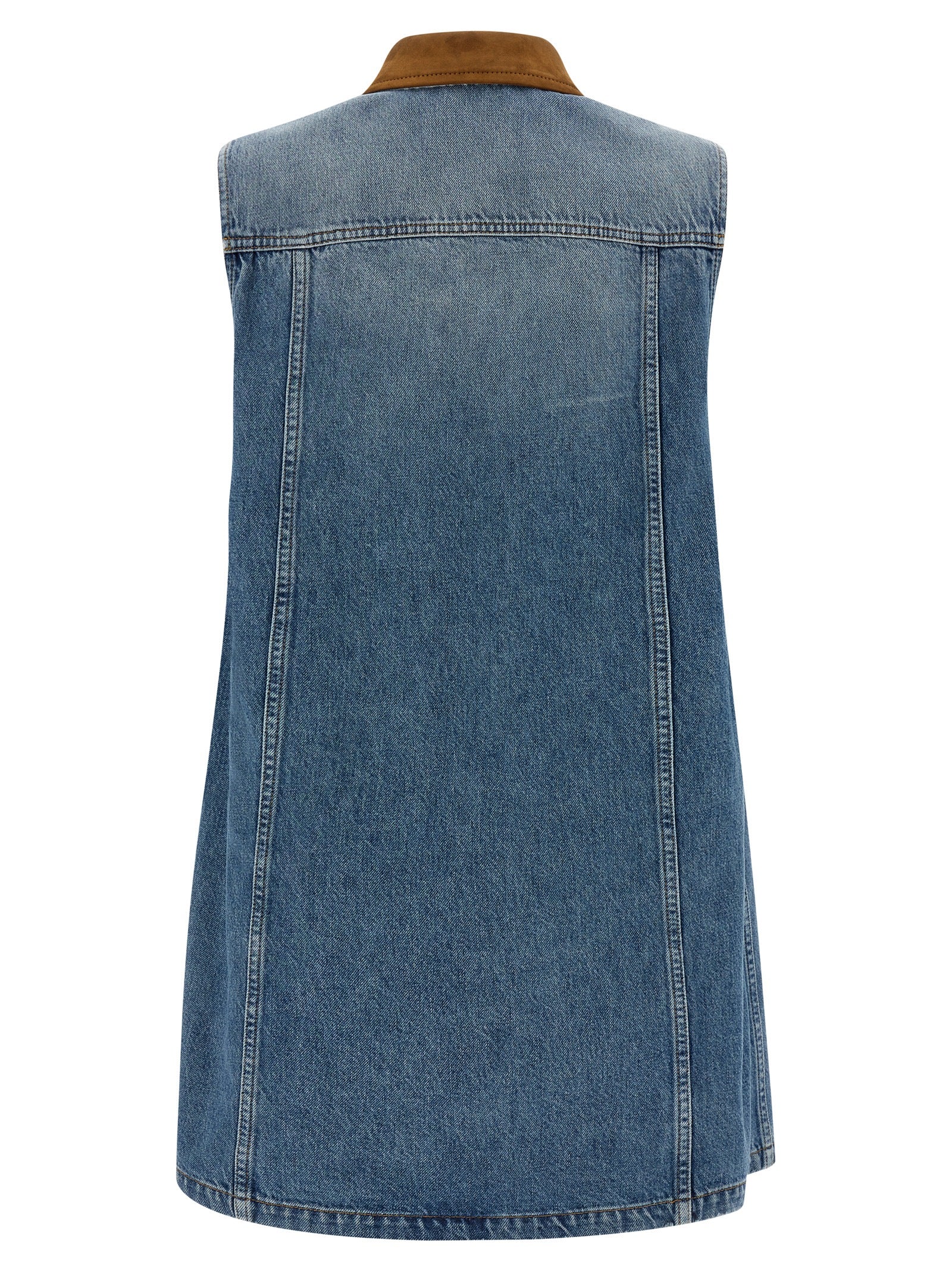 Elevate your style with the Versace Blue Cotton Short Dress, a luxurious denim masterpiece that embodies Italian craftsmanship and timeless allure for every occasion.