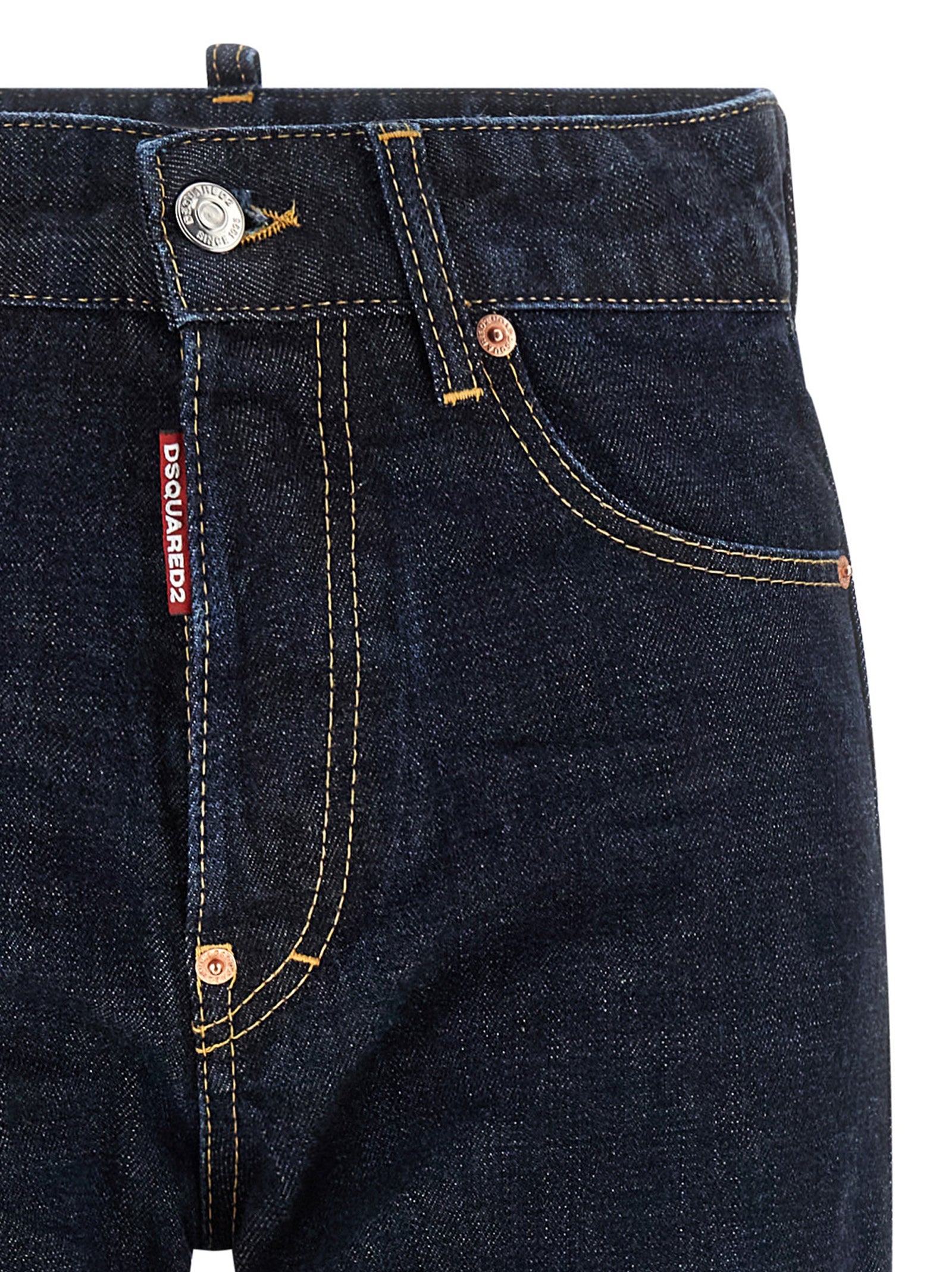 Dsquared² Blue Cotton Straight-Leg Jeans | Luxury Designer Denim