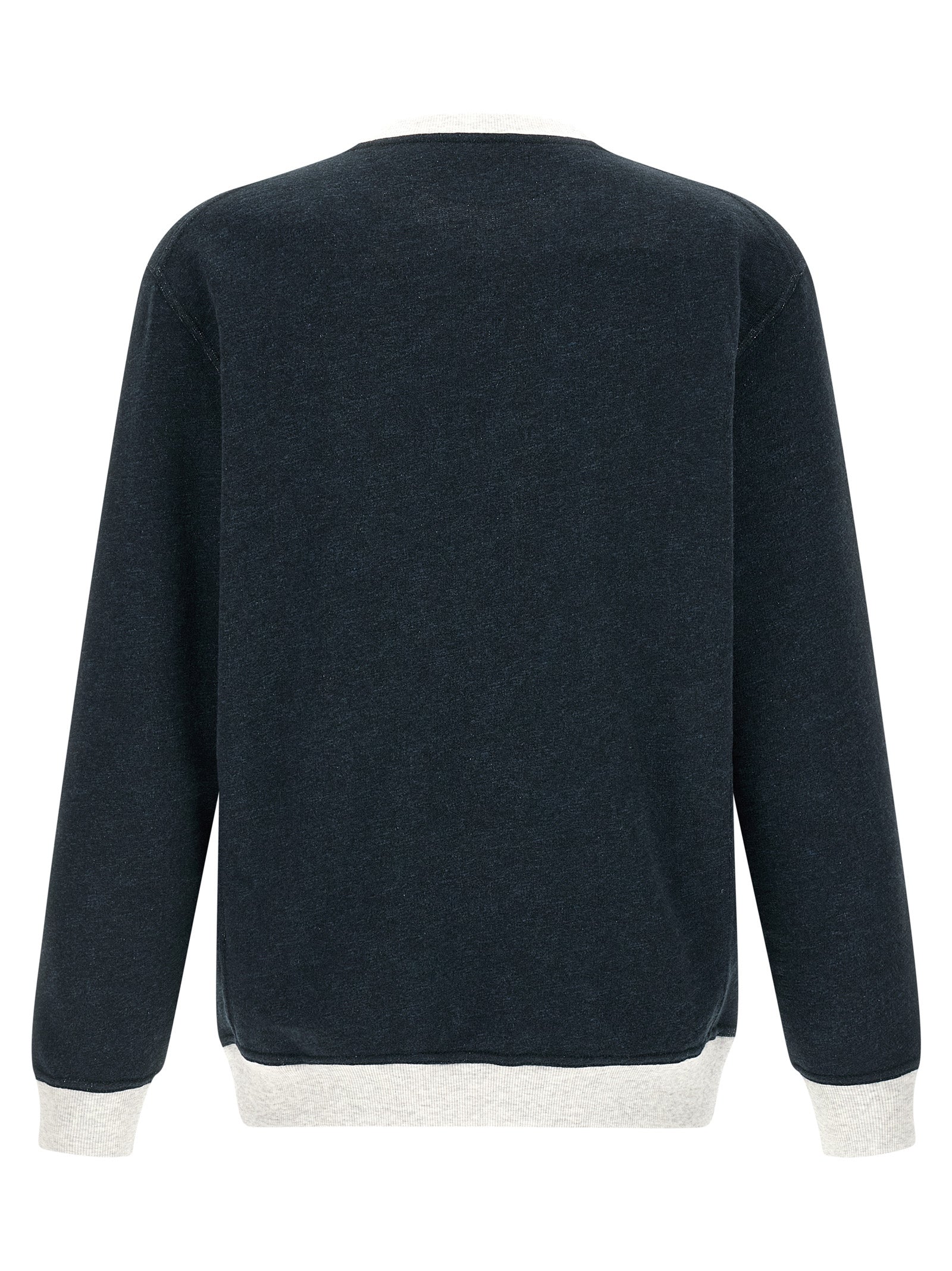 Brunello Cucinelli Blue Cotton Sweatshirt | Artisanal Luxury