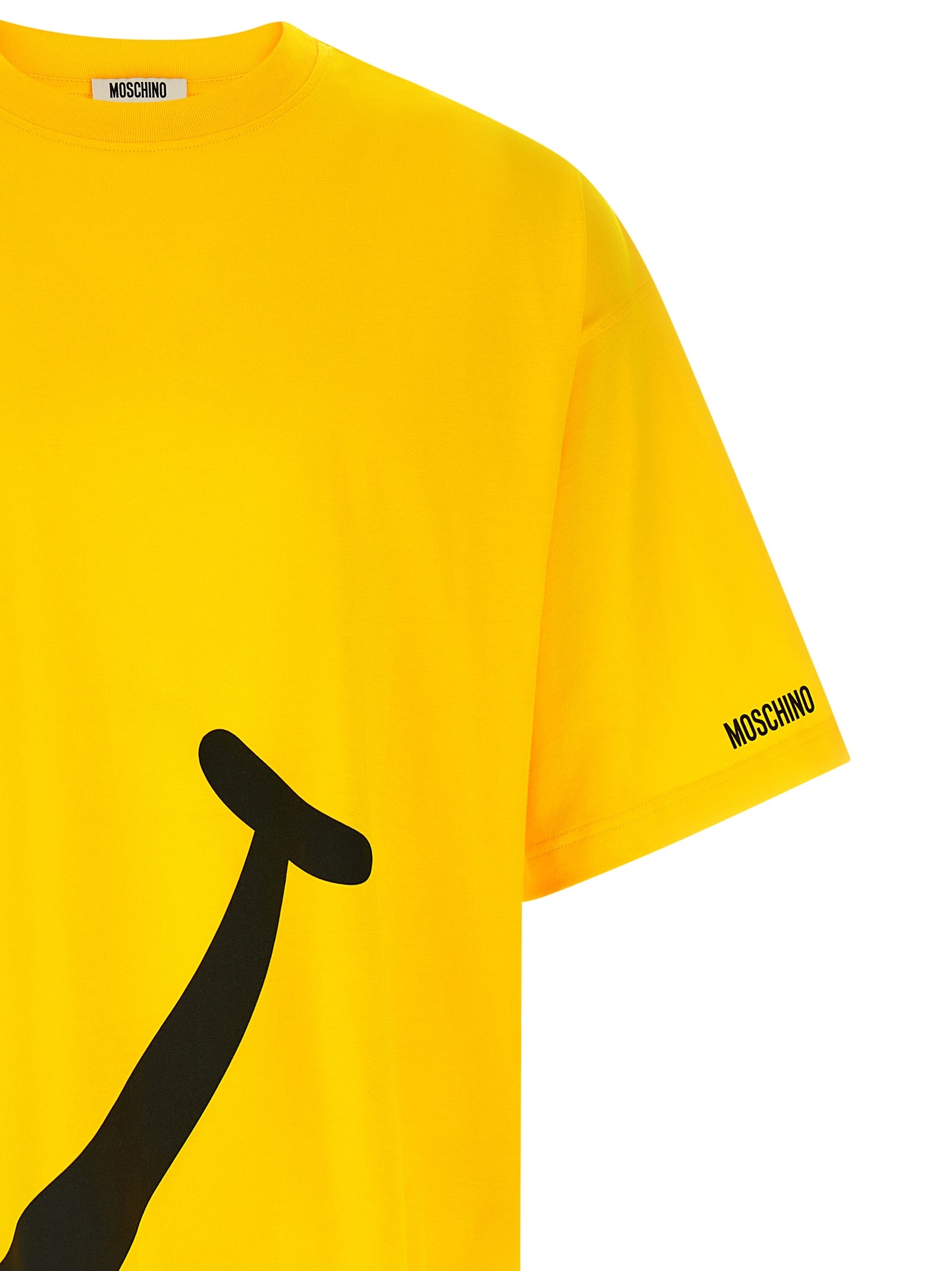 Indulge in the Moschino Bicolor Cotton T-Shirt, a luxurious blend of organic cotton and iconic design, perfect for expressing elegance and individuality.