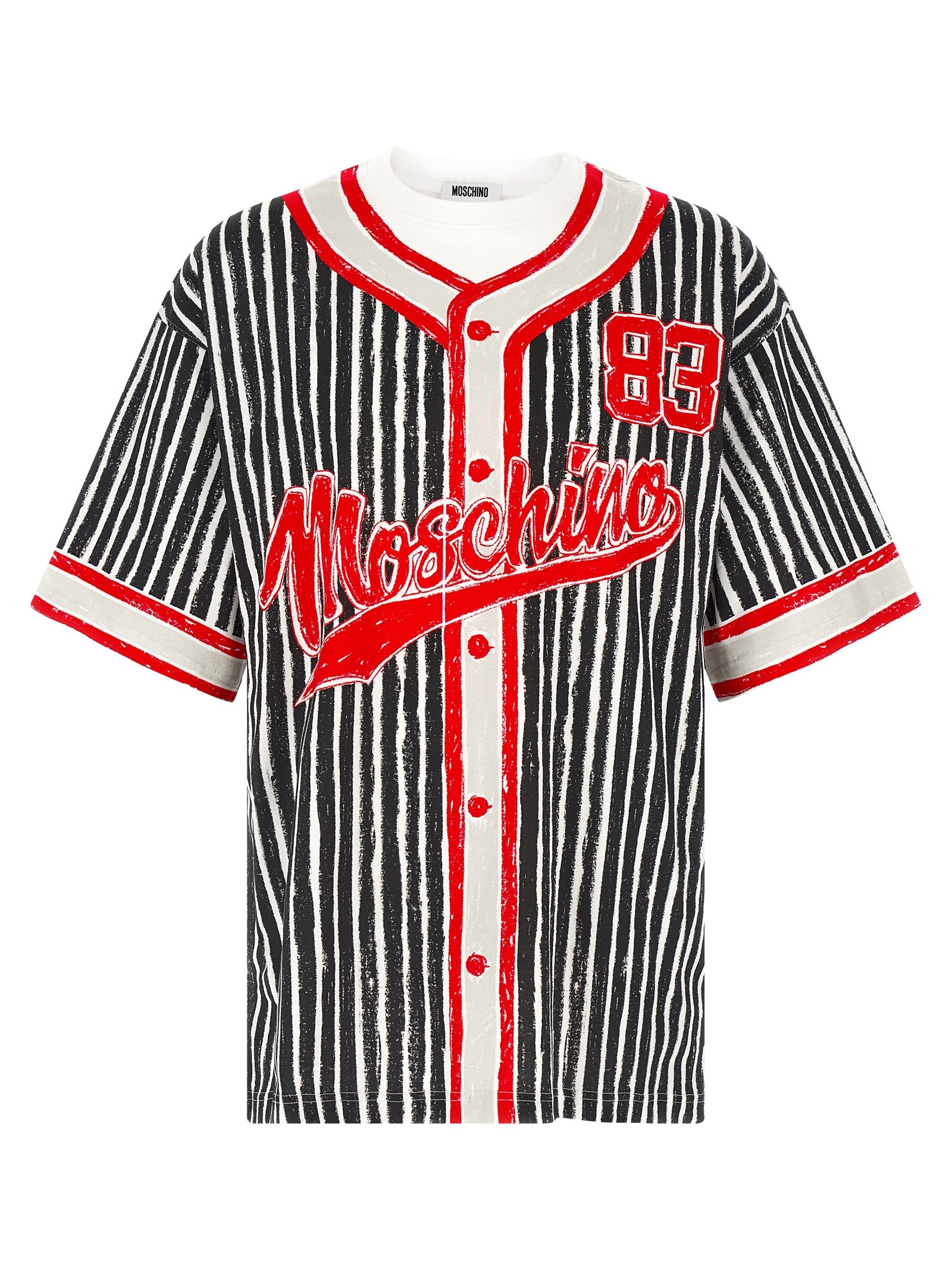 Elevate your style with the Moschino Multicolor Cotton Polo Shirt, a sustainable masterpiece that fuses artistic flair with luxurious comfort, perfect for discerning individuals.