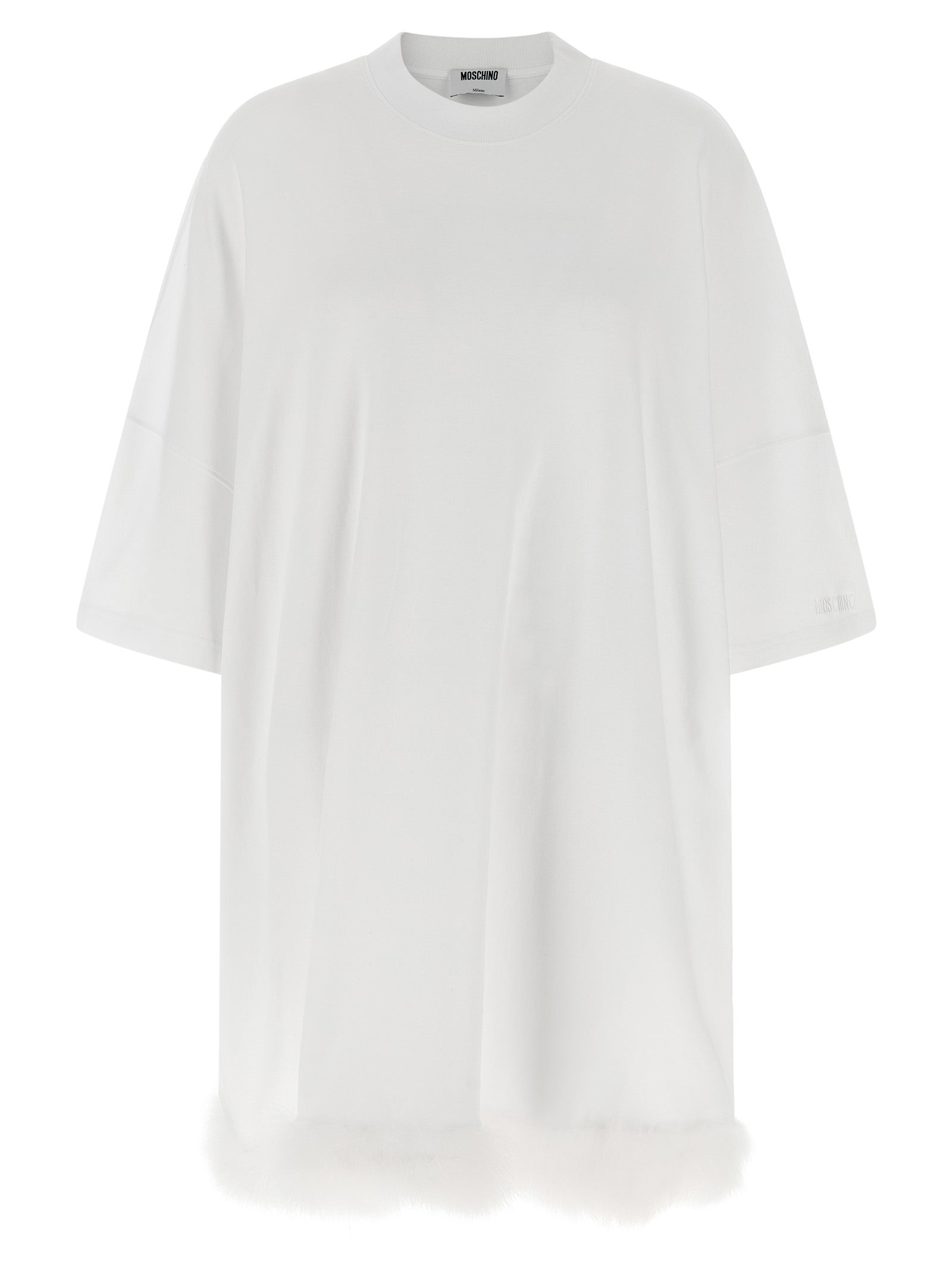 Moschino White Cotton Short Dress