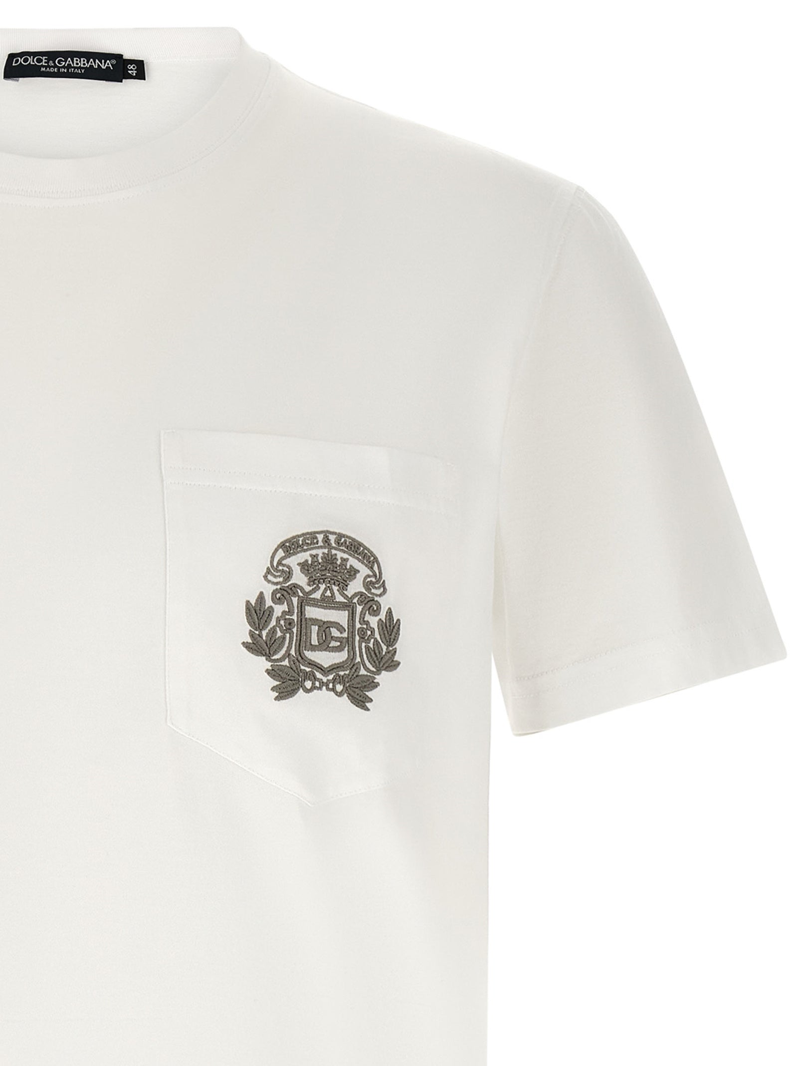 Dolce & Gabbana White Cotton T-Shirt | Designer Luxury Essential