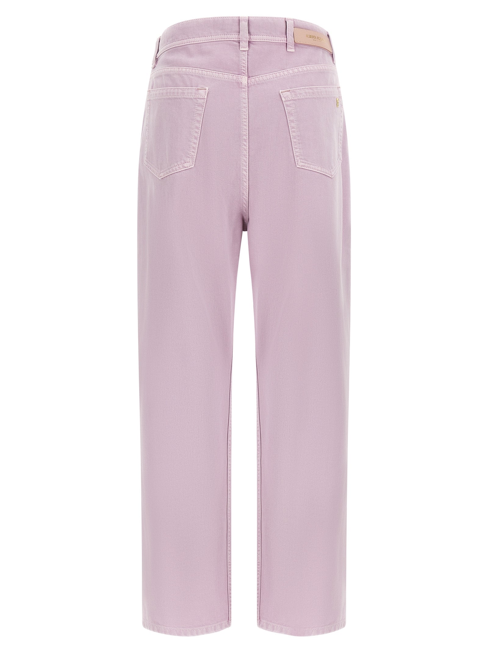 Alberta Ferretti Straight-Leg Jeans, Designer Artisanal Elegance