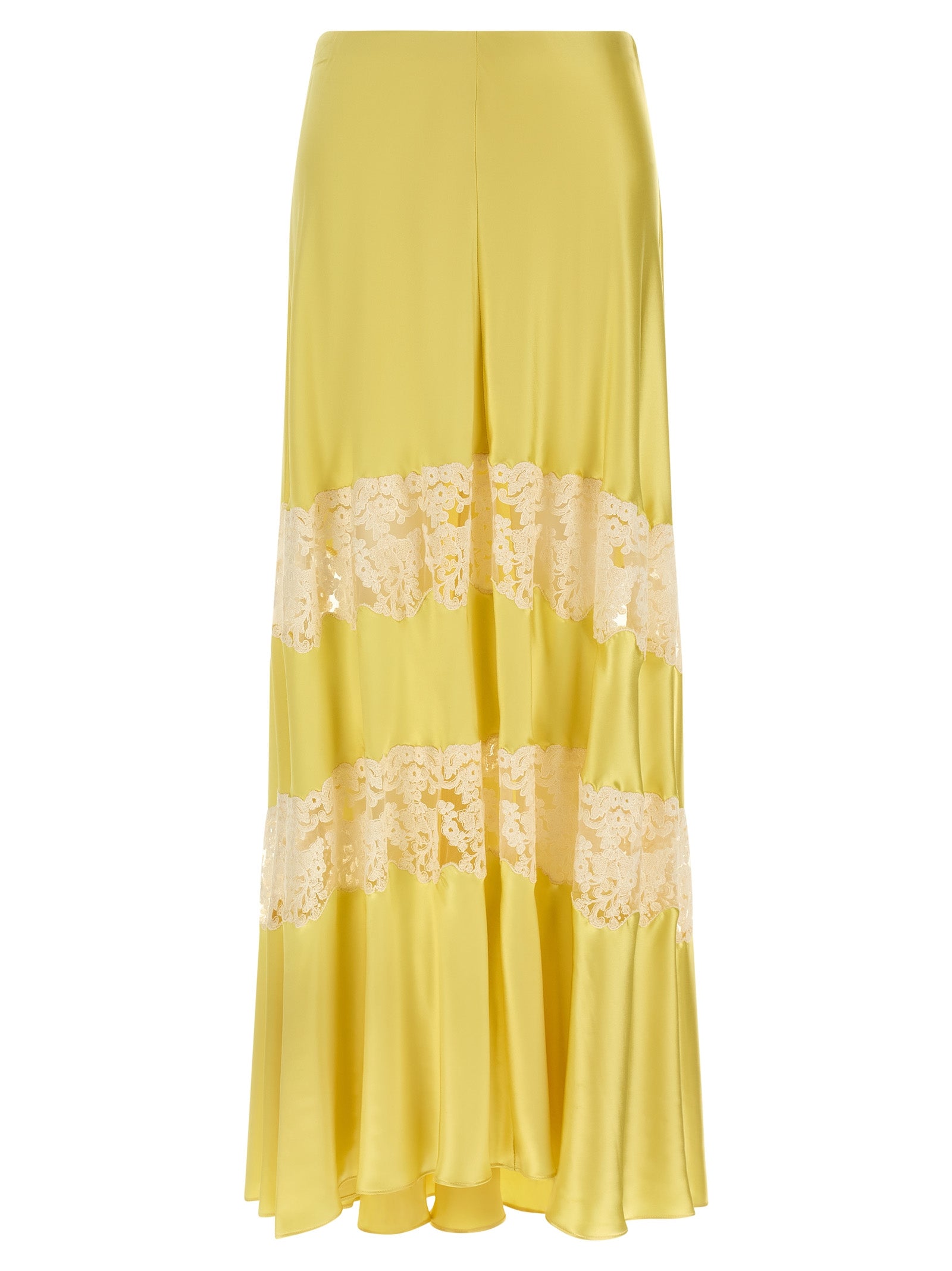 Alberta Ferretti Bicolor Viscose Mini Skirt, Luxe Couture Elegance