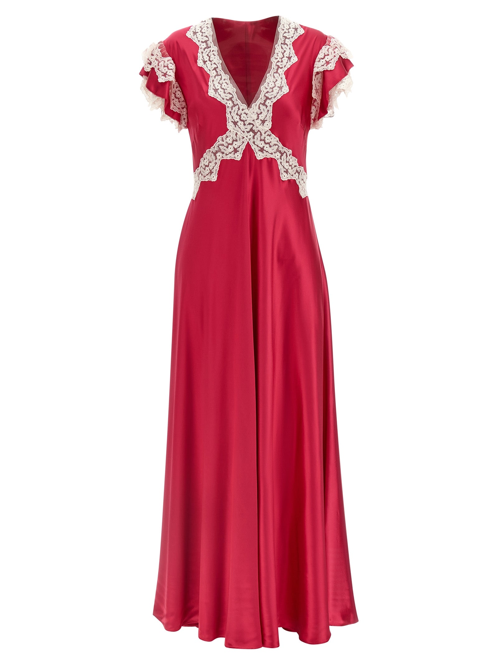 Alberta Ferretti Fuchsia Long Dress - Luxurious Couture Elegance