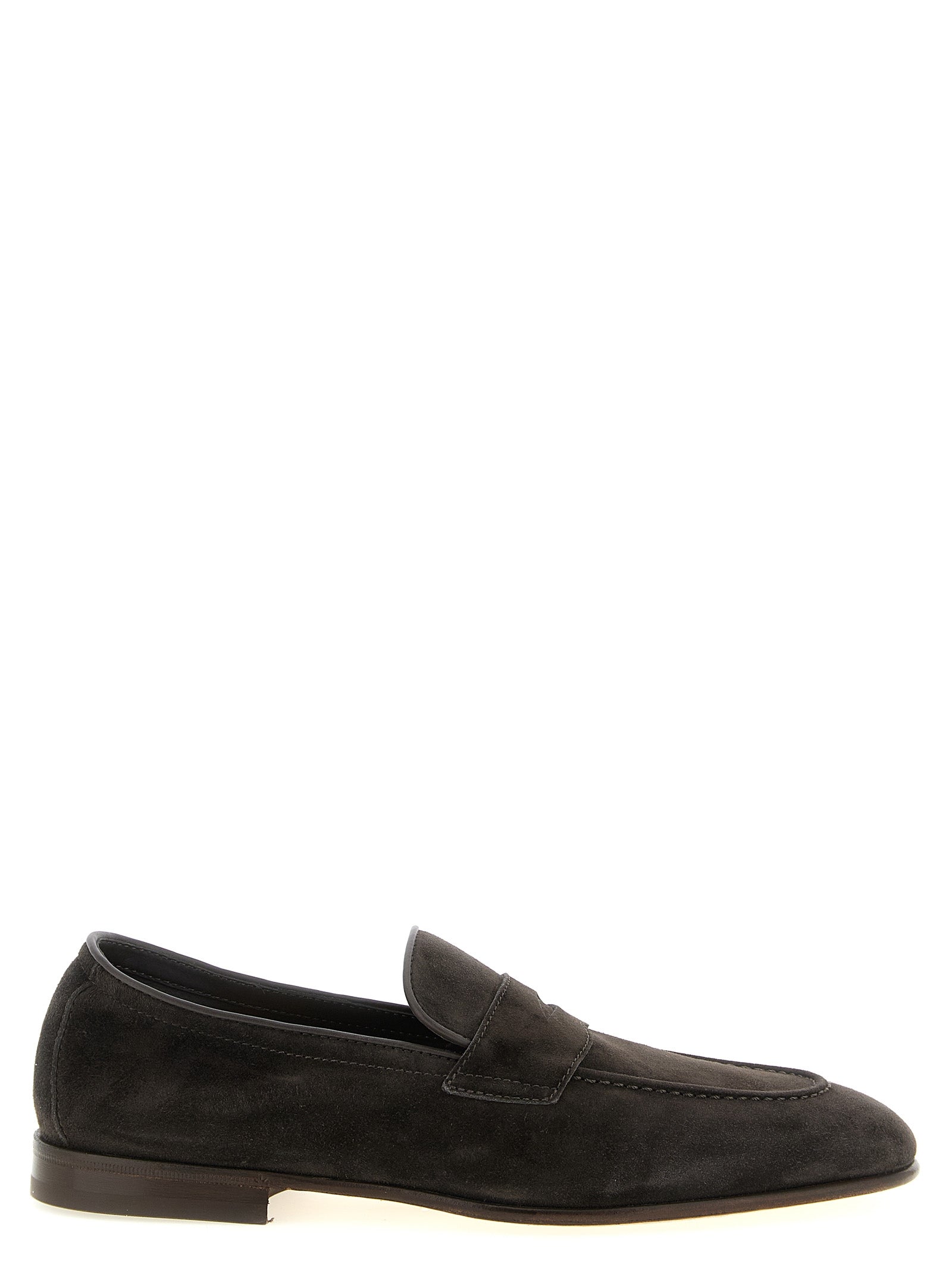 Brunello Cucinelli Brown Calfskin Slip-On Loafers, Artisanal Elegance