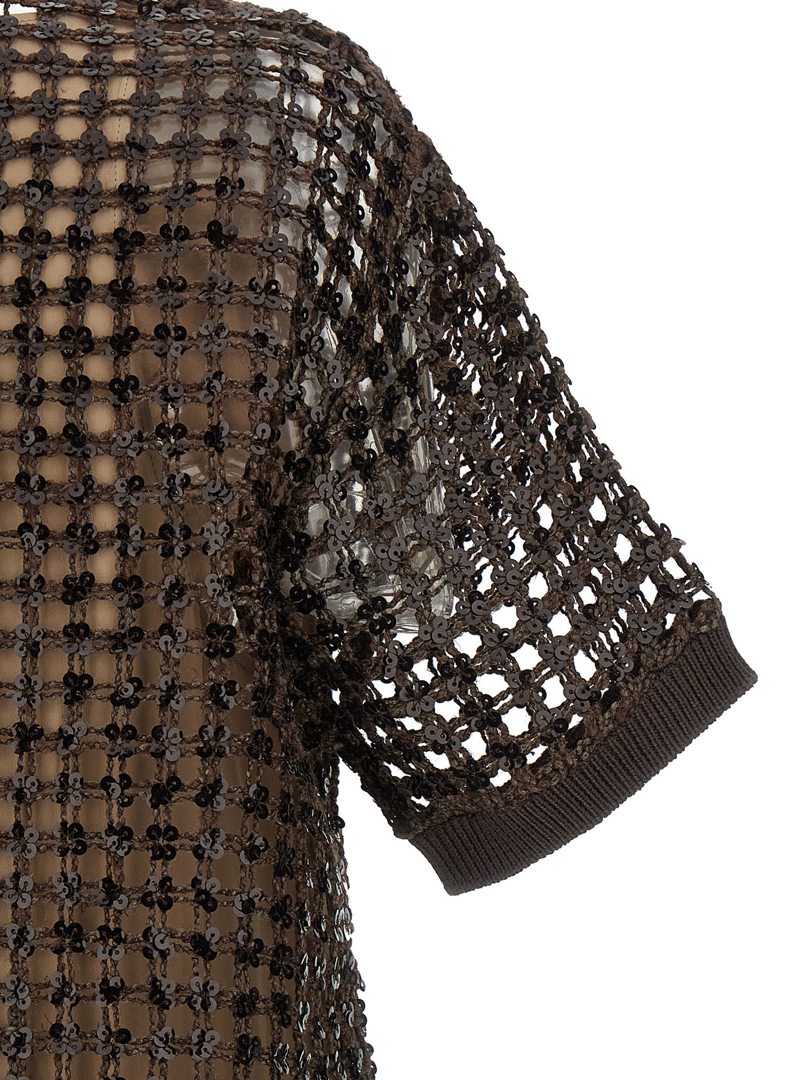Brunello Cucinelli Brown Silk Short Dress, Artisanal Elegance