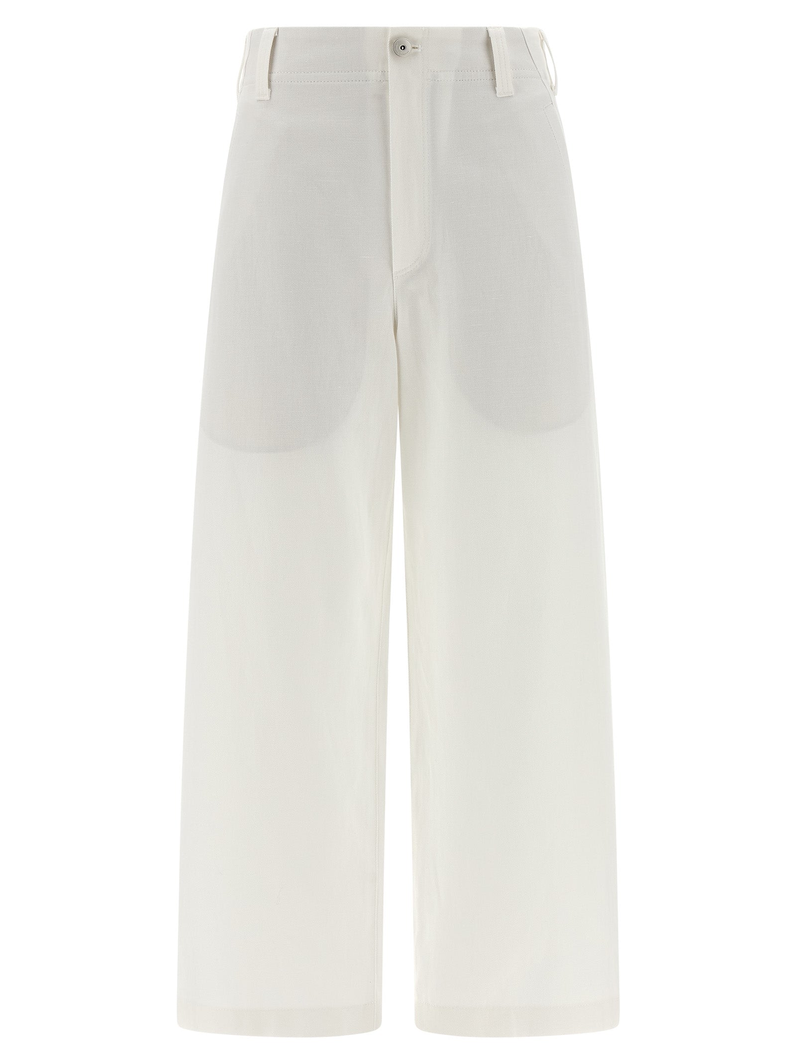 Brunello Cucinelli White Cotton Chino Pants, Artisanal Luxury