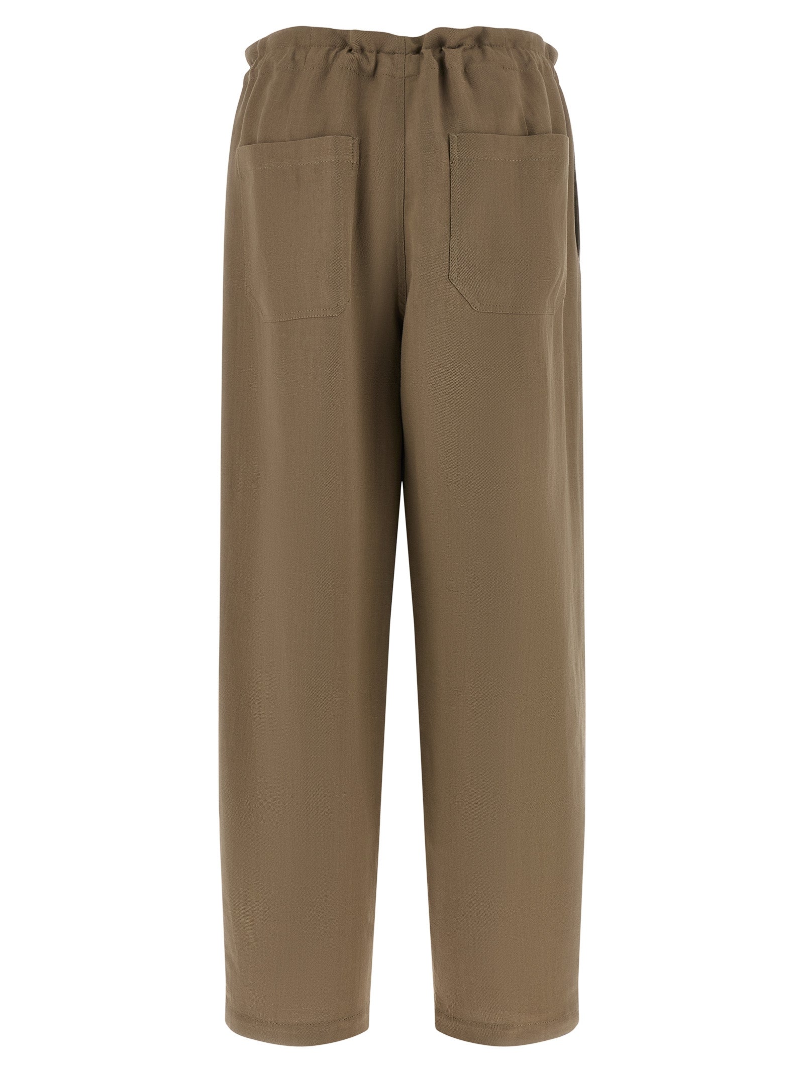 Brunello Cucinelli Beige Casual Pants, Artisanal Luxury Chic