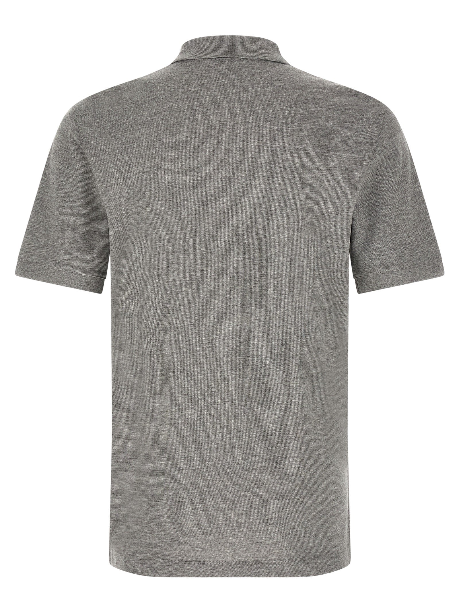 Hugo Boss Gray Cotton Polo Shirt | Elegant Designer Luxury