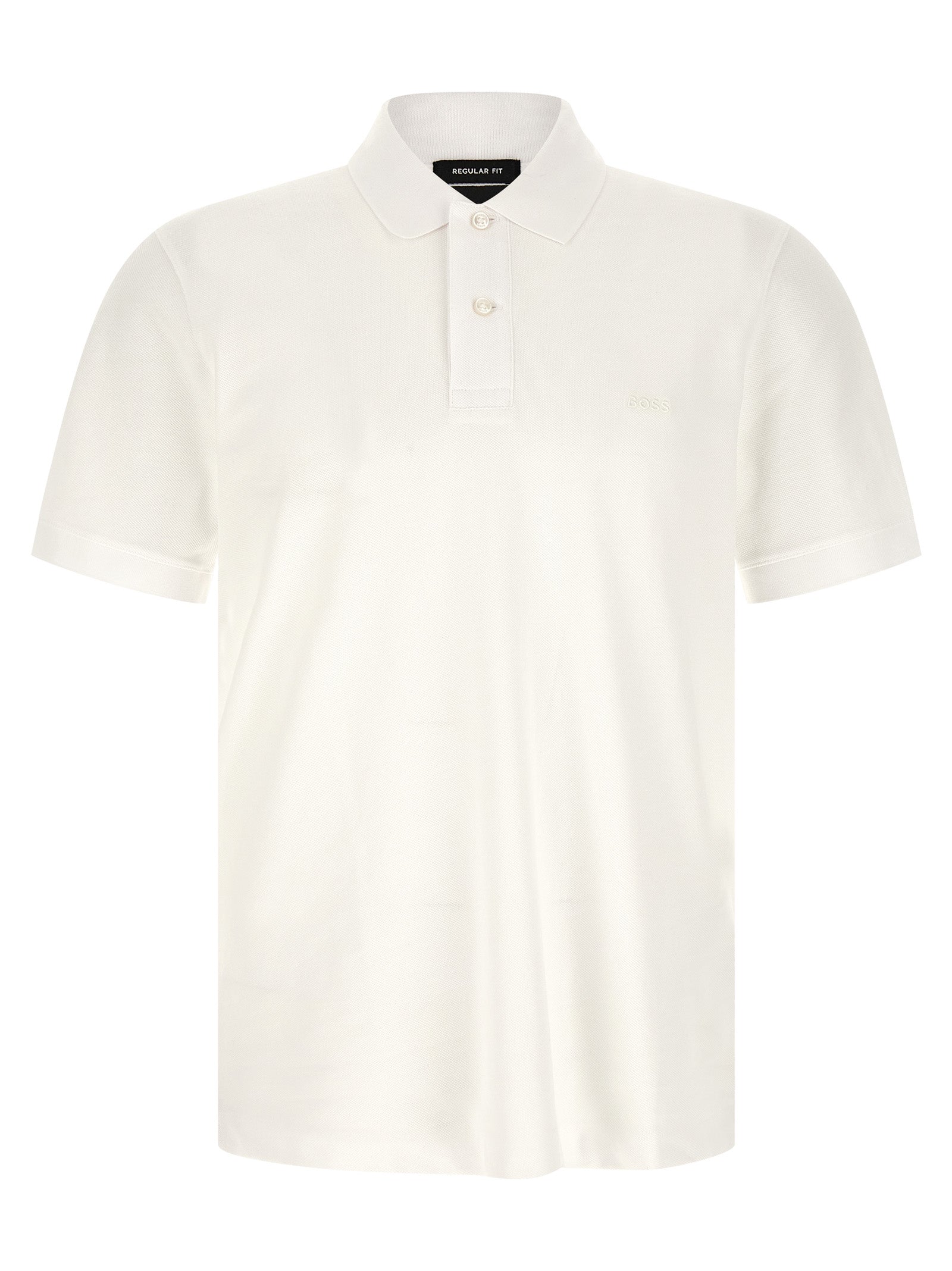 Hugo Boss White Cotton Polo Shirt - Artisanal Luxury Essential