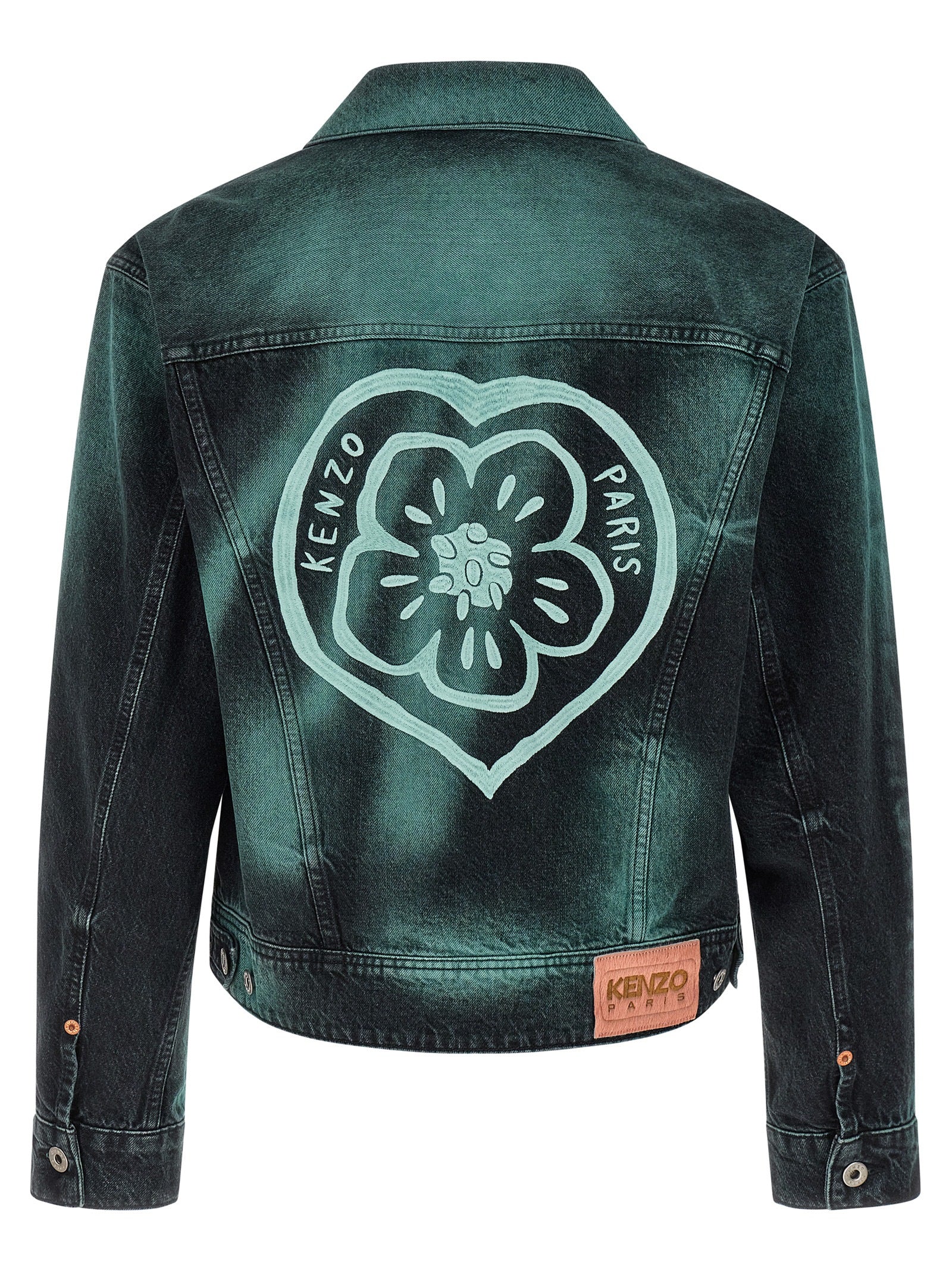 Kenzo Gray Cotton Denim Jacket