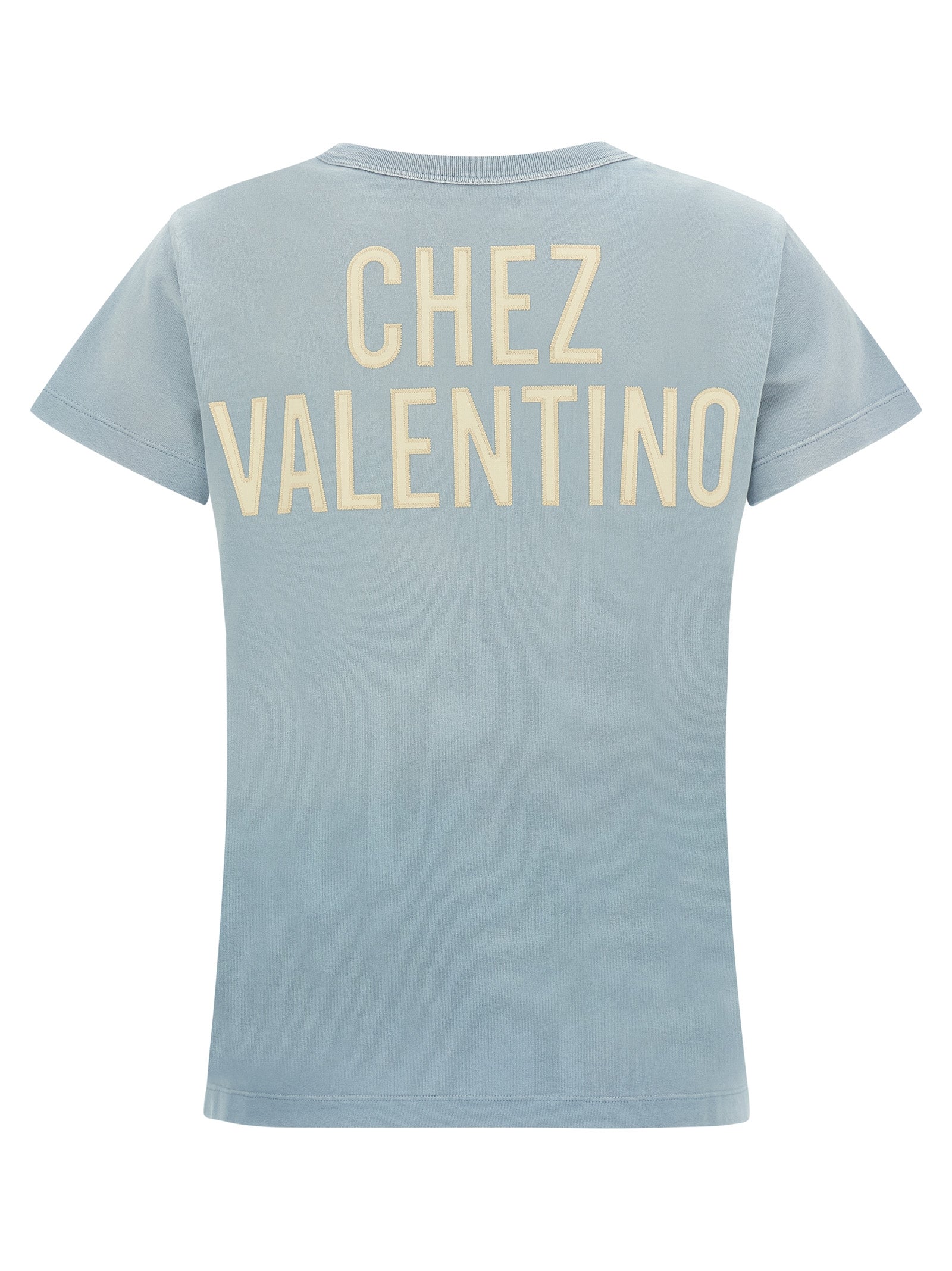 Discover the Valentino Garavani Blue Cotton T-Shirt, a luxurious blend of artistry and comfort, featuring a striking ‘Panther Lady’ print for the discerning individual.
