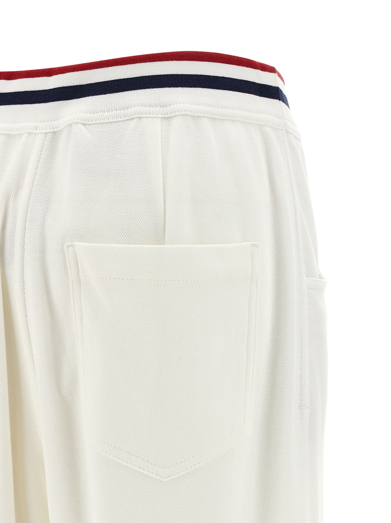 Brunello Cucinelli White Cotton Joggers - Designer Luxury Couture