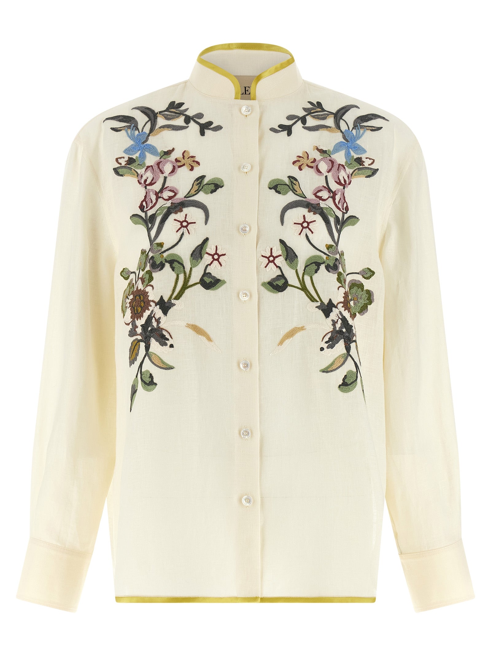 Valentino Garavani Beige Linen Blouse, Artisanal Elegance