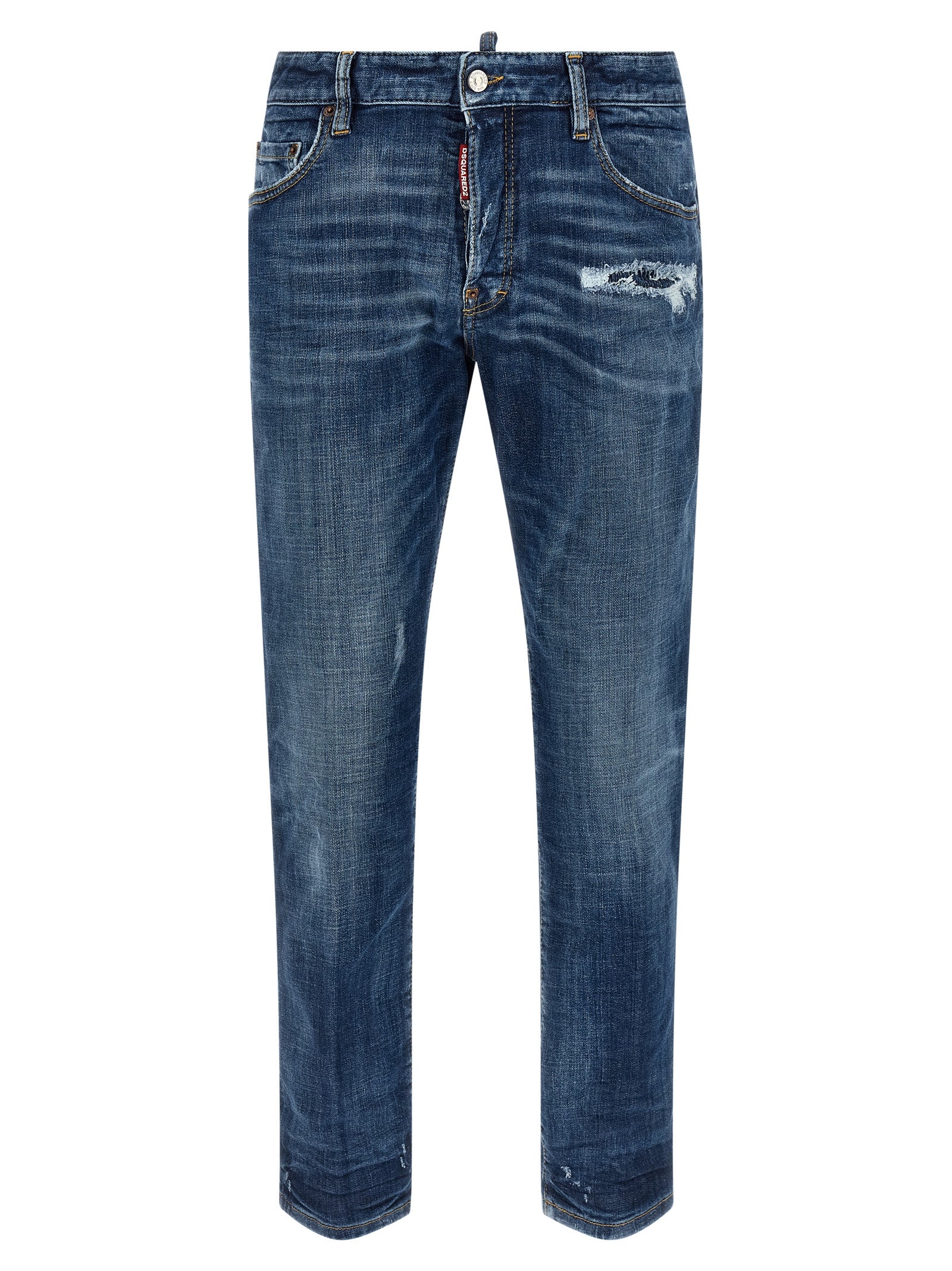 Dsquared² Blue Cotton Jeans - Artisanal Luxury Denim
