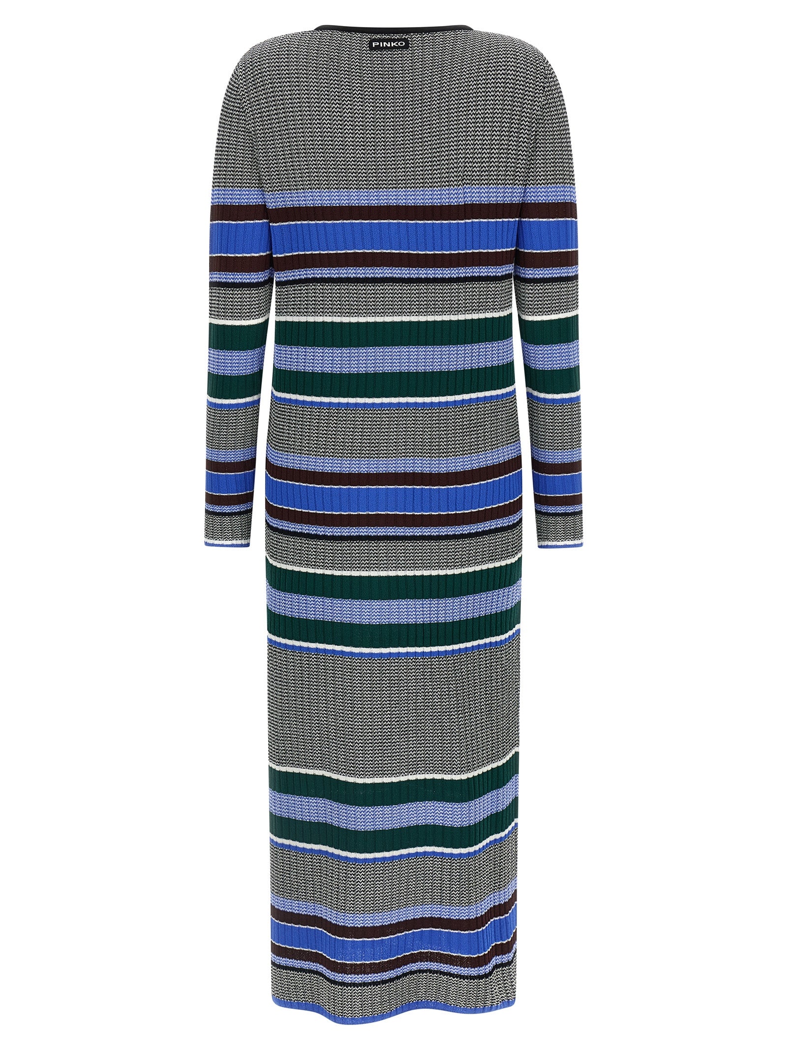 Elevate your elegance with the PINKO Multicolor Viscose Long Dress, a masterpiece of luxurious craftsmanship and vibrant allure, perfect for any sophisticated occasion.