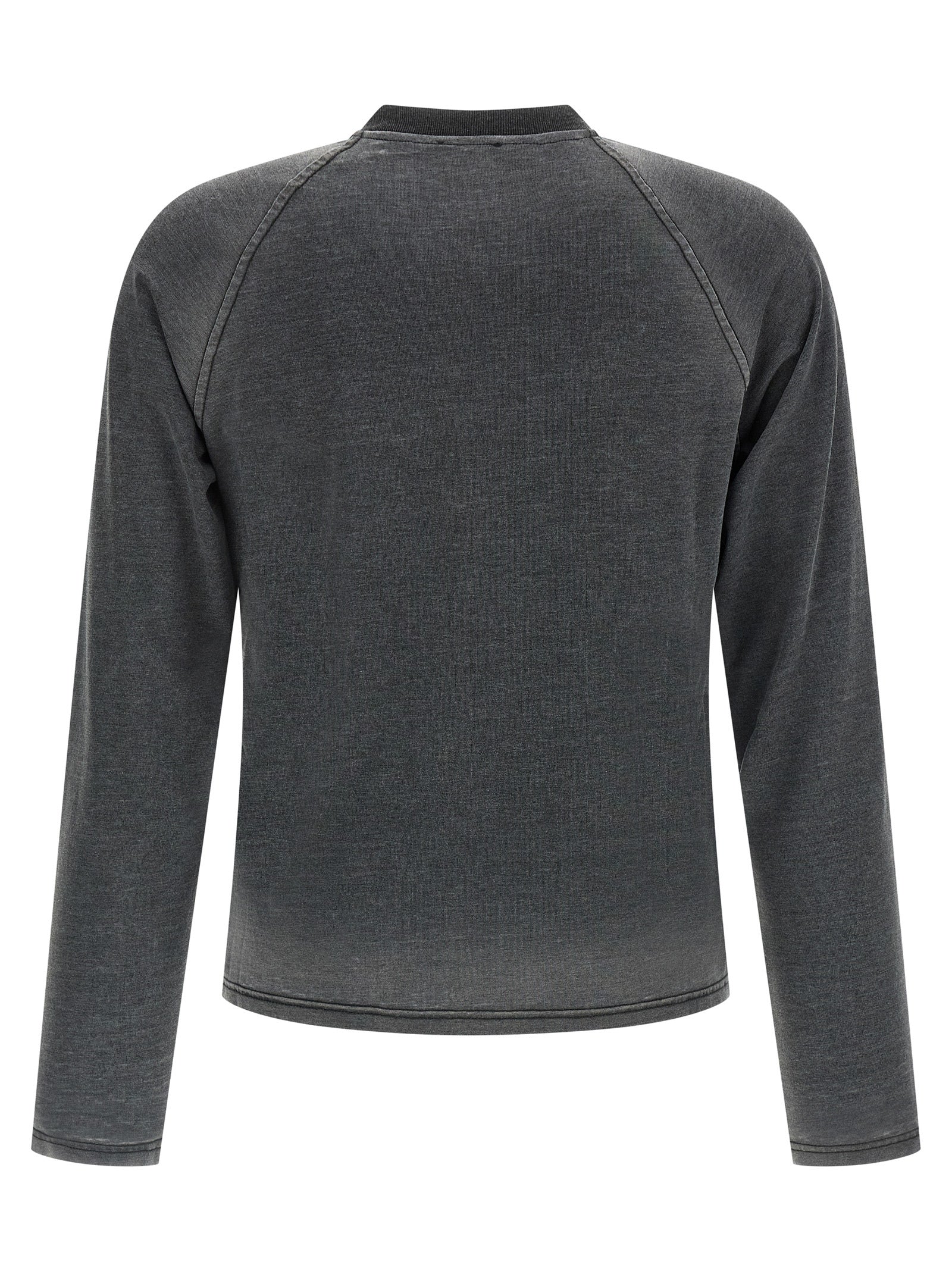 DIESEL Gray Cotton T-Shirt - Artisanal Luxury Streetwear