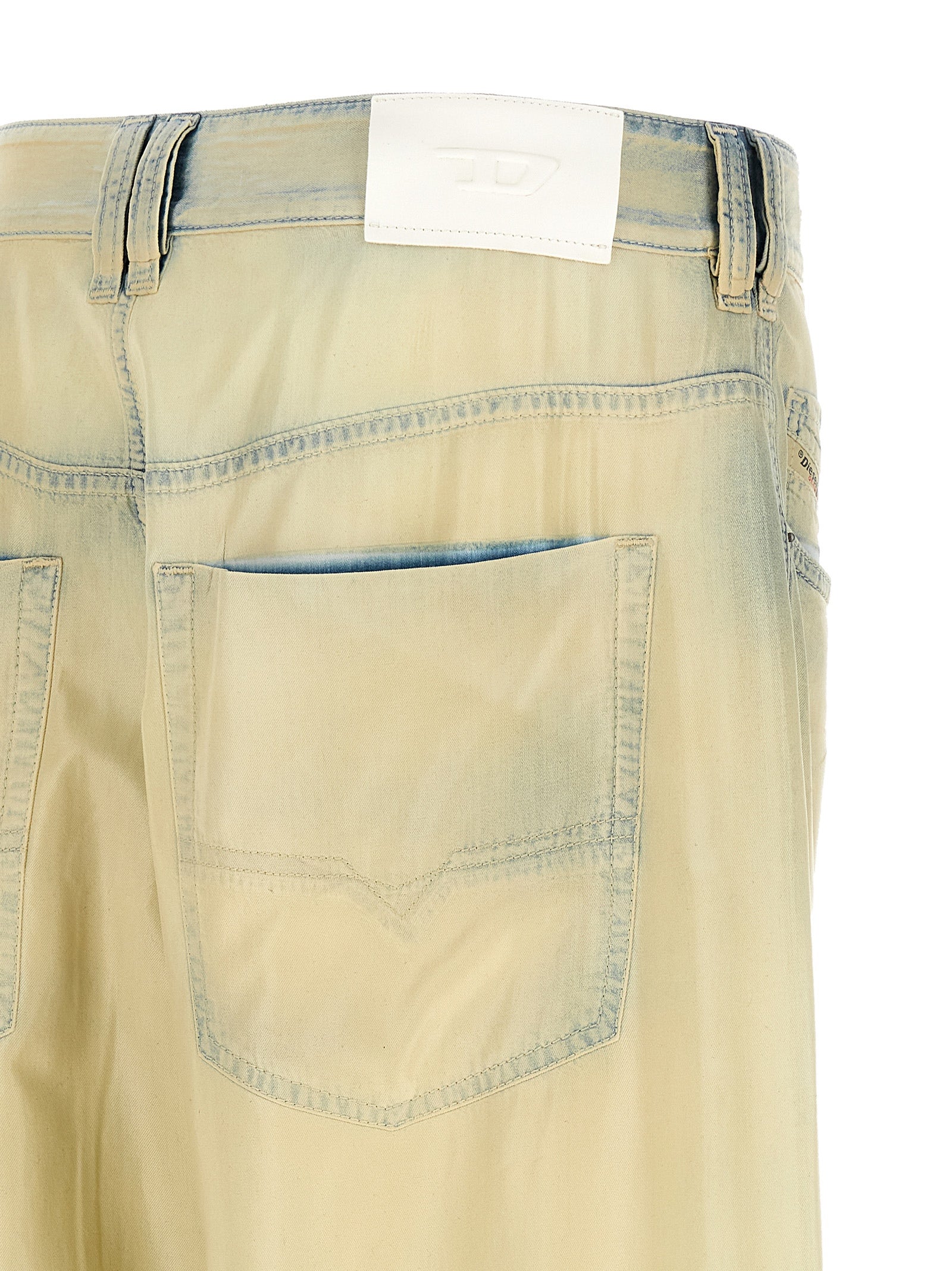 Diesel Beige Lyocell Jeans Denim - Artisanal Luxury Fashion
