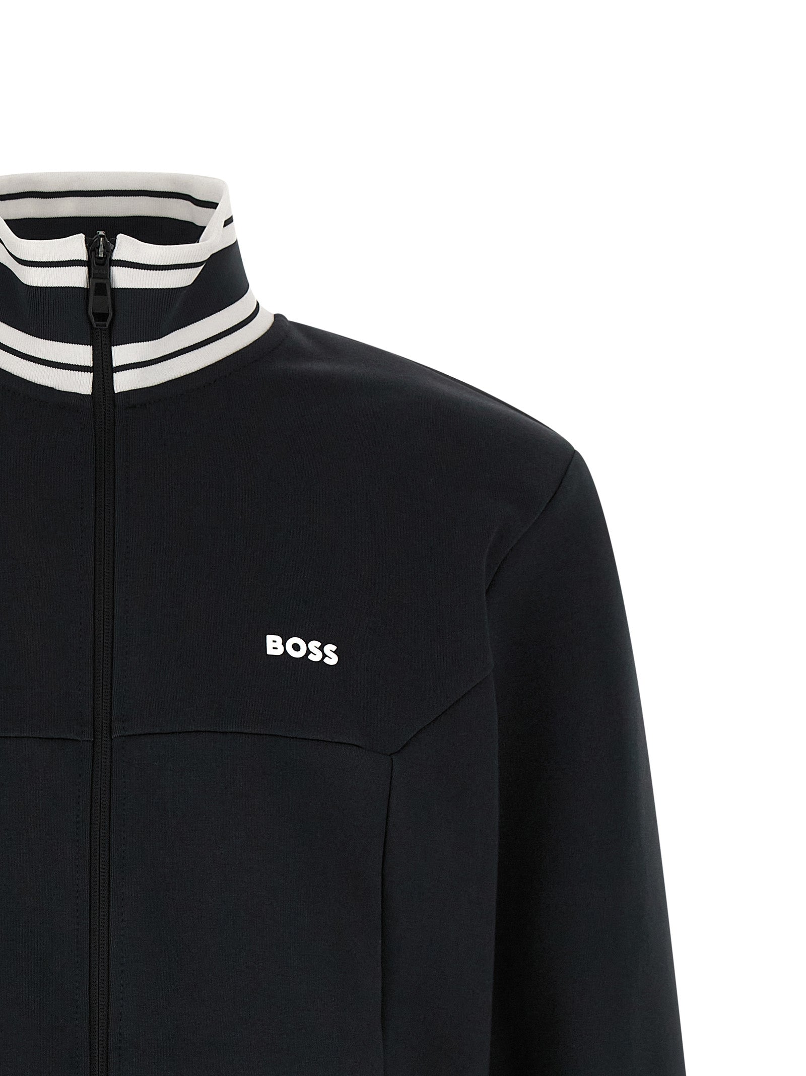 Hugo Boss Blue Cotton Sweatshirt - Designer Luxe Essentials