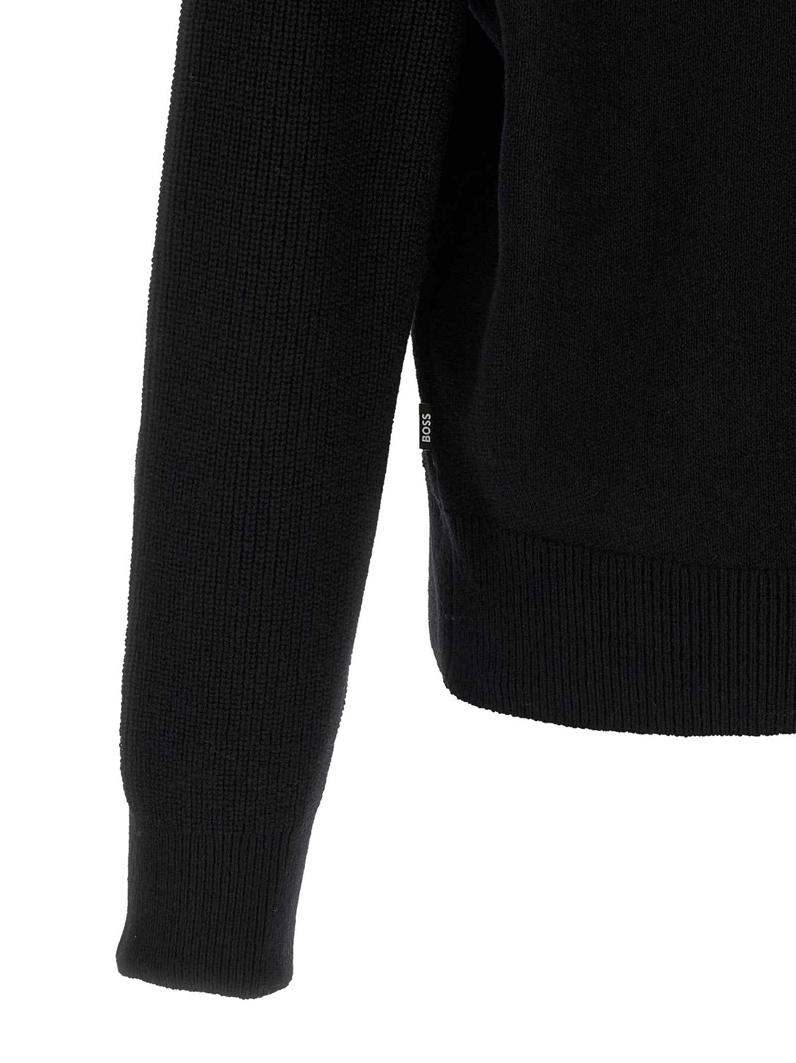 Hugo Boss Black Virgin Wool Cardigan - Designer Luxury Knitwear