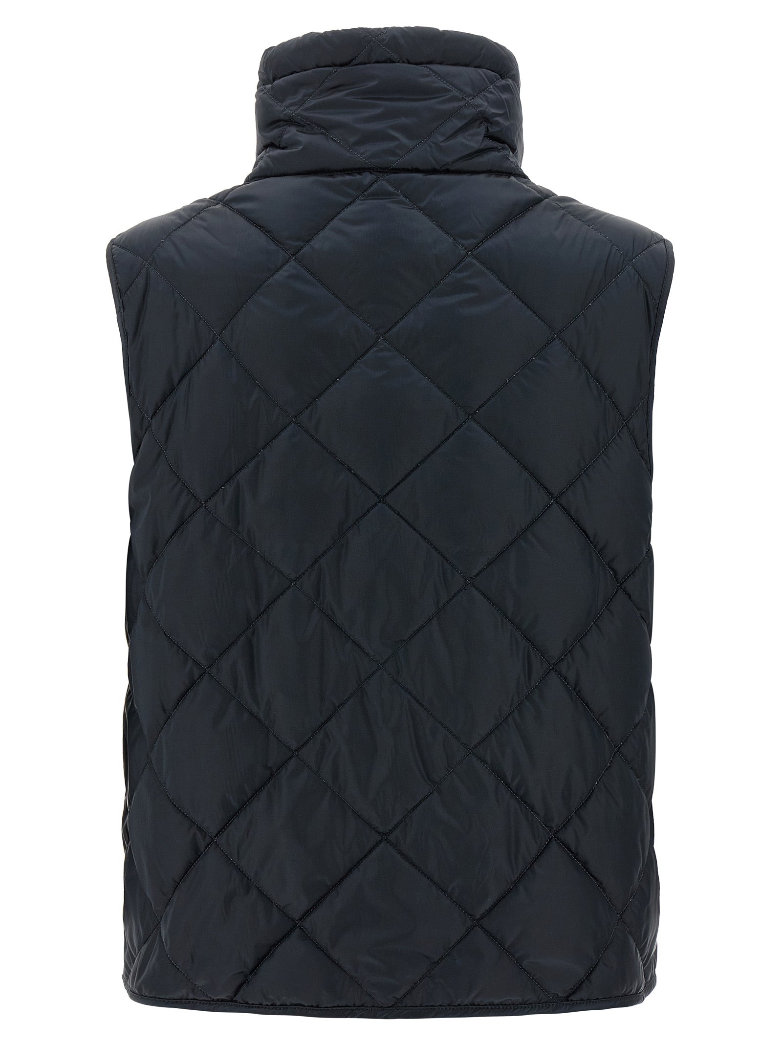 Max Mara Blue Polyamide Sleeveless Jacket