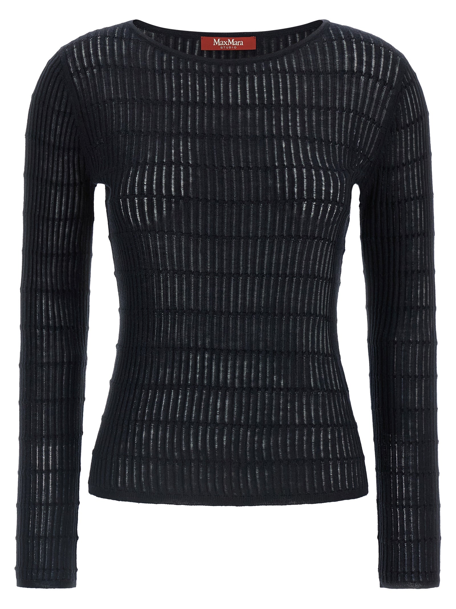 Elevate your wardrobe with the Max Mara Blue Silk Cardigan, a luxurious blend of silk and wool, embodying timeless elegance and sophisticated allure.