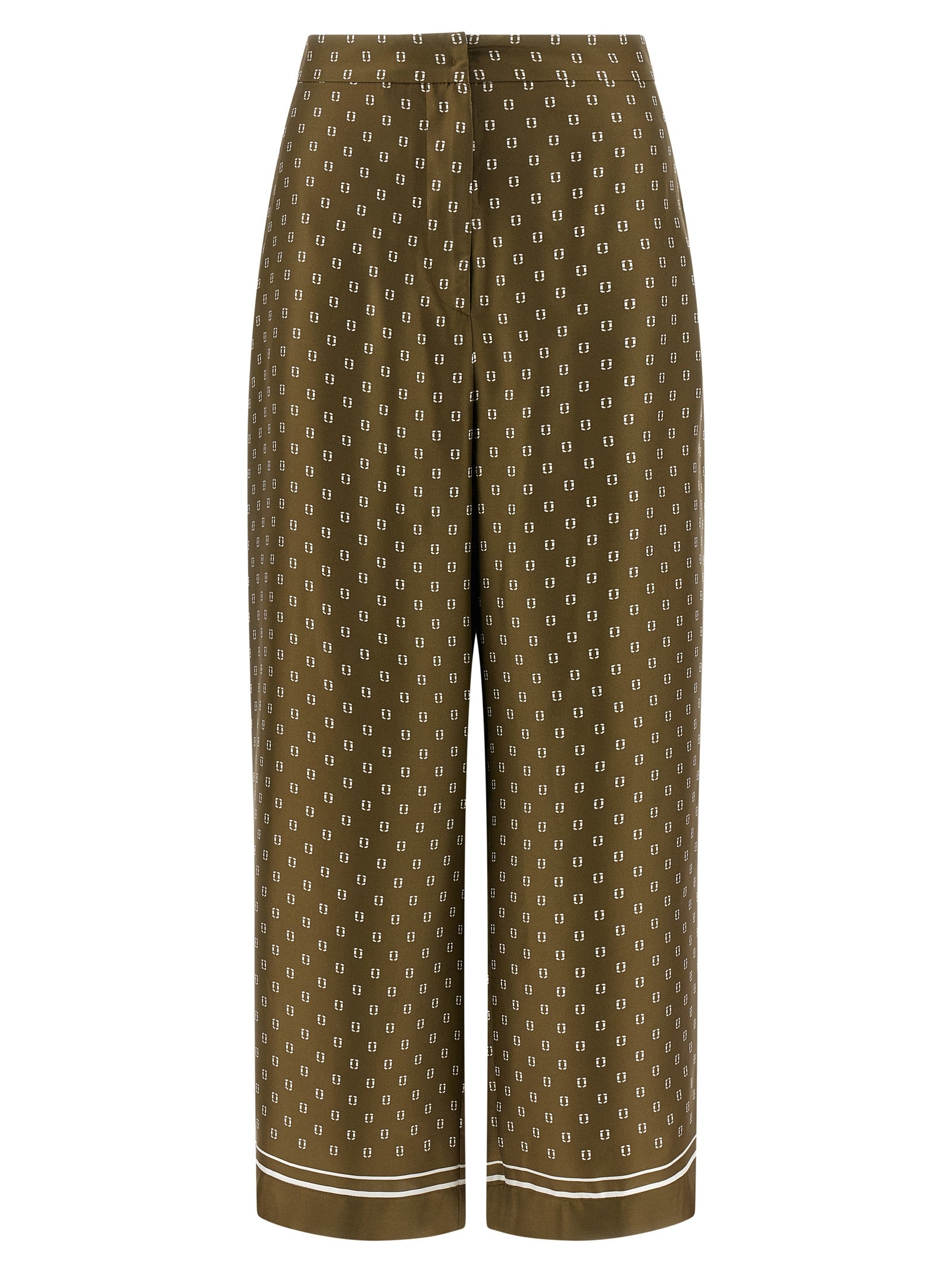 Experience the allure of Max Mara Bicolor Silk Casual Pants from the MAX MARA STUDIO collection, crafted in luxurious silk twill for timeless elegance and sophistication.
