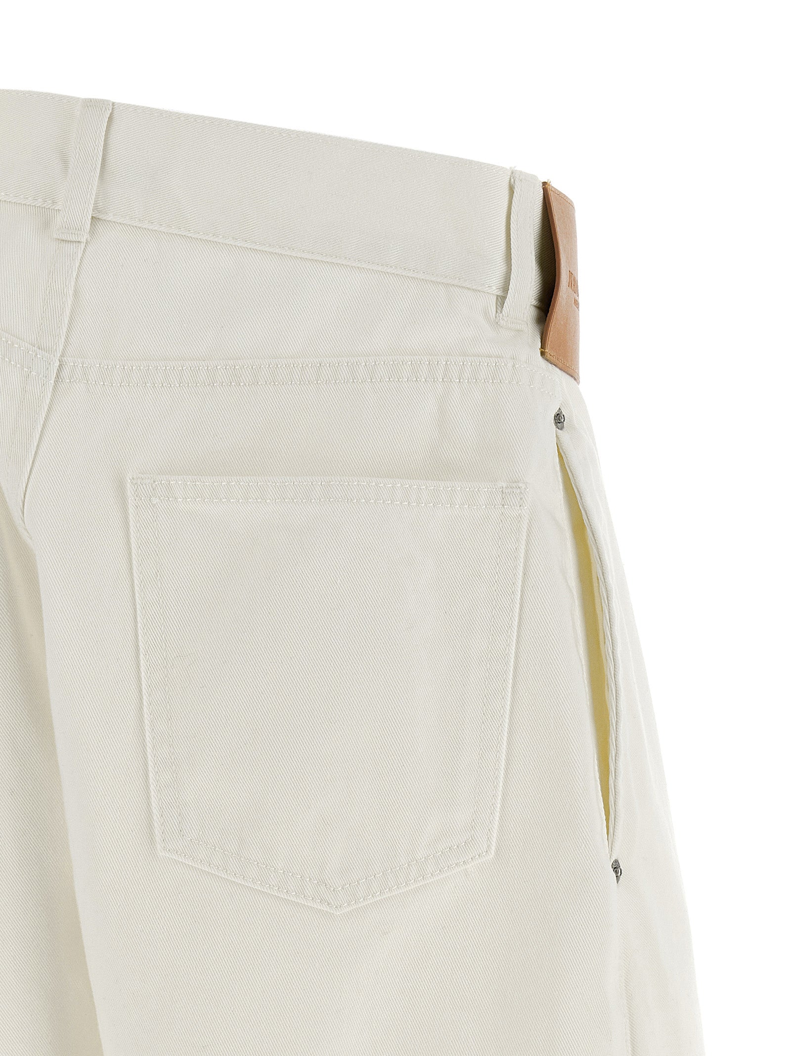 J.W.Anderson White Cotton Jeans Denim