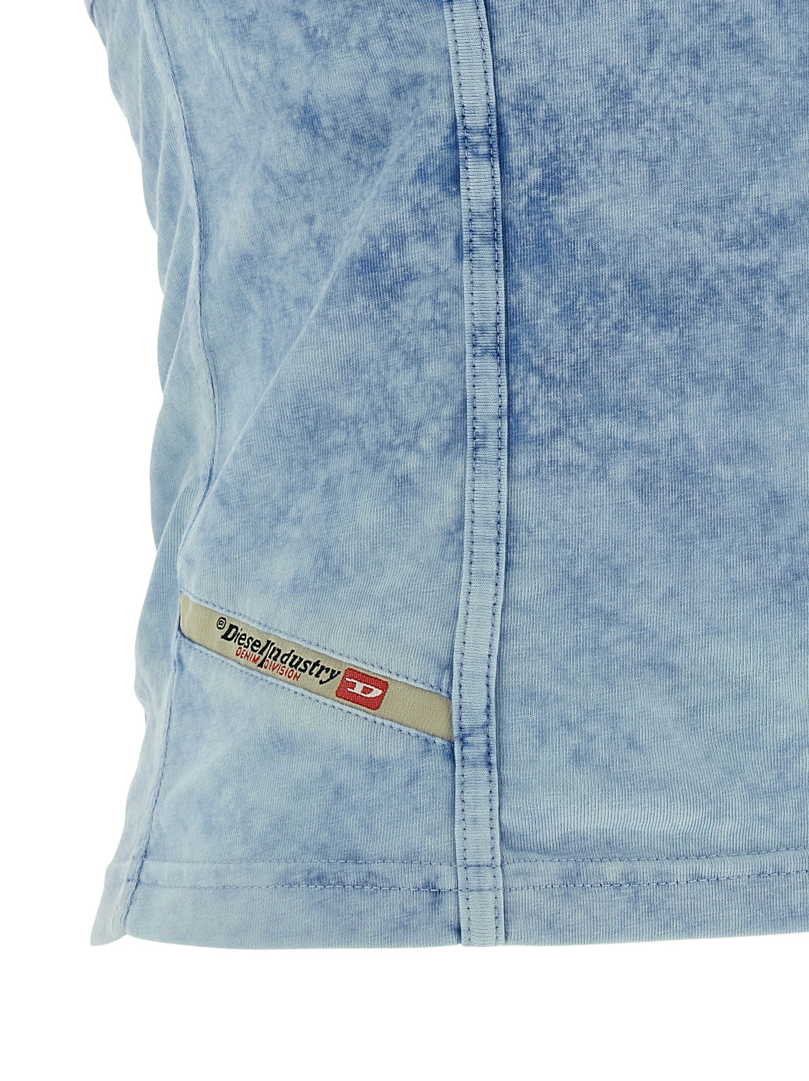 Diesel Blue Cotton Top | Artisanal Luxury Fashion Elegance