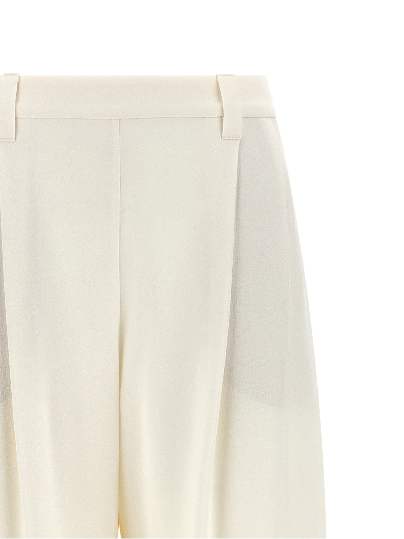 Brunello Cucinelli Beige Viscose Casual Pants, Artisanal Luxury