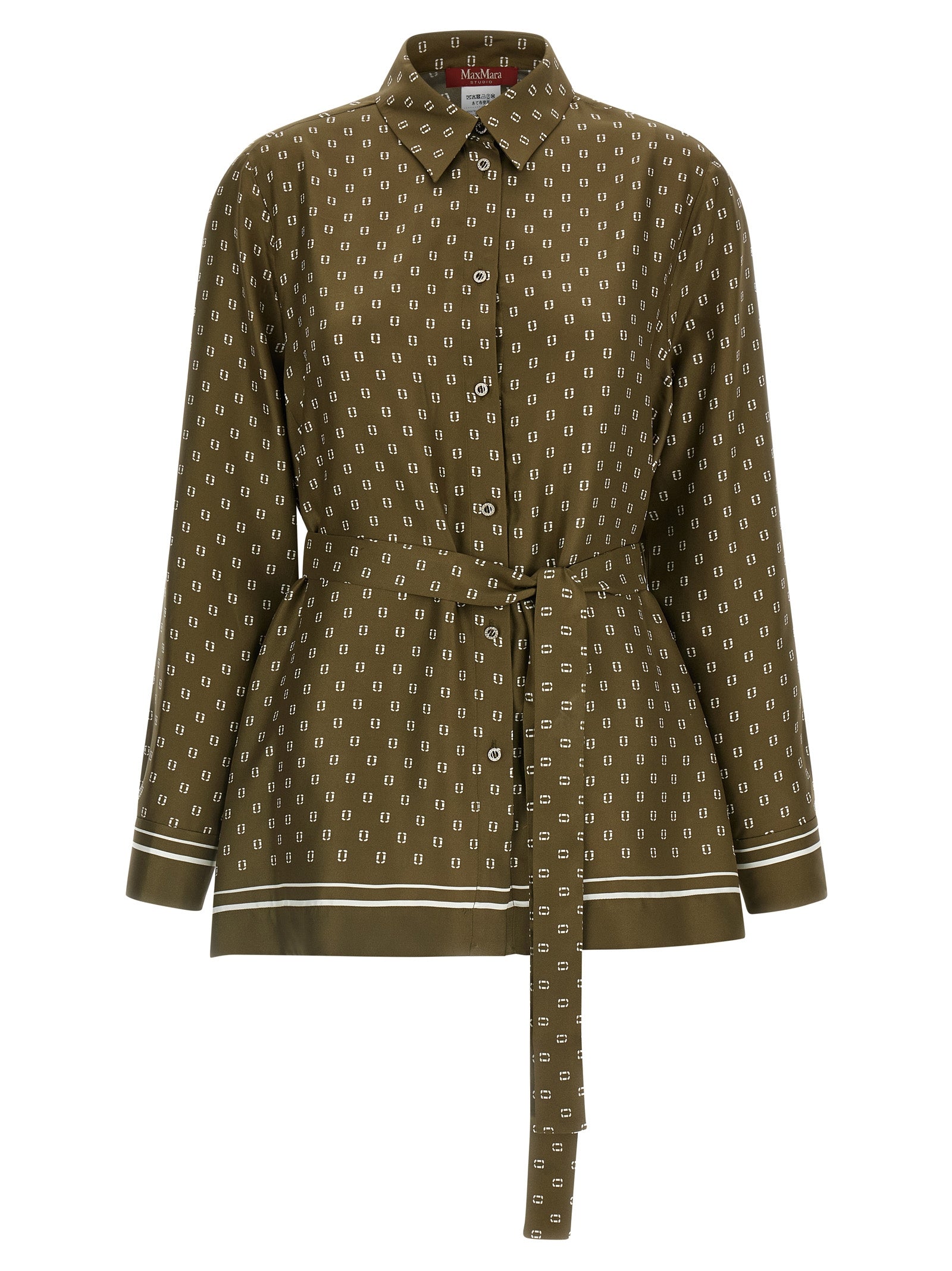 Max Mara Bicolor Silk Blouse