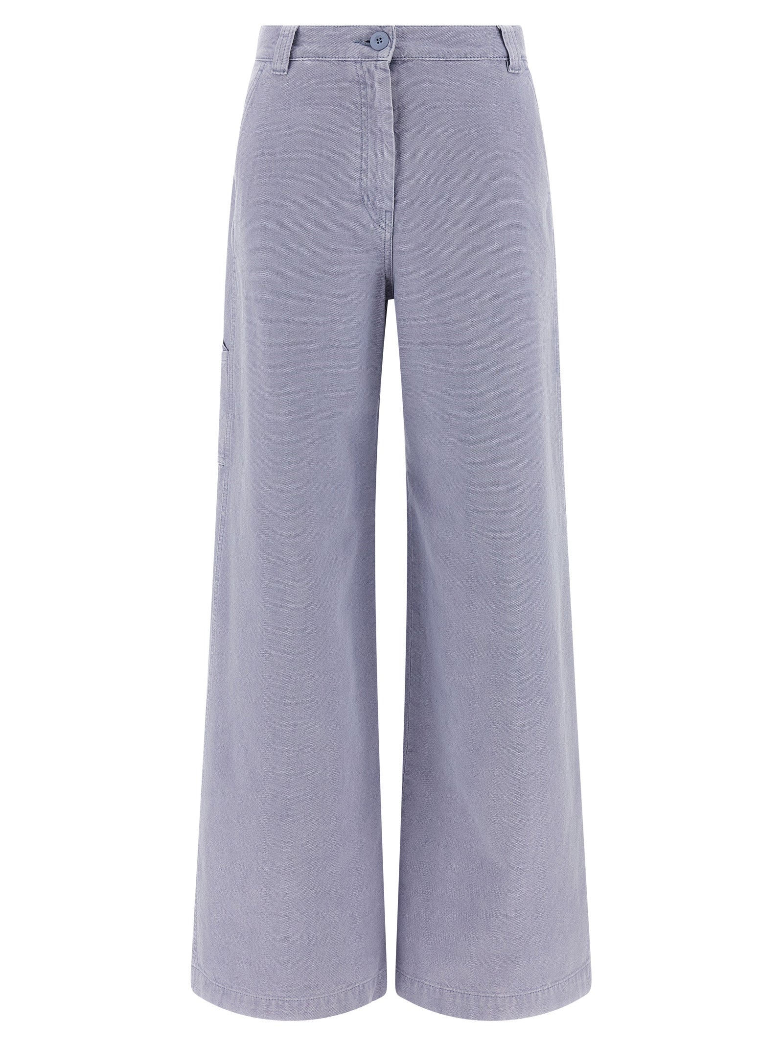 Elevate your wardrobe with WEEKEND MAX MARA's luxurious purple cotton trousers, where exquisite craftsmanship meets effortless elegance for the modern connoisseur.