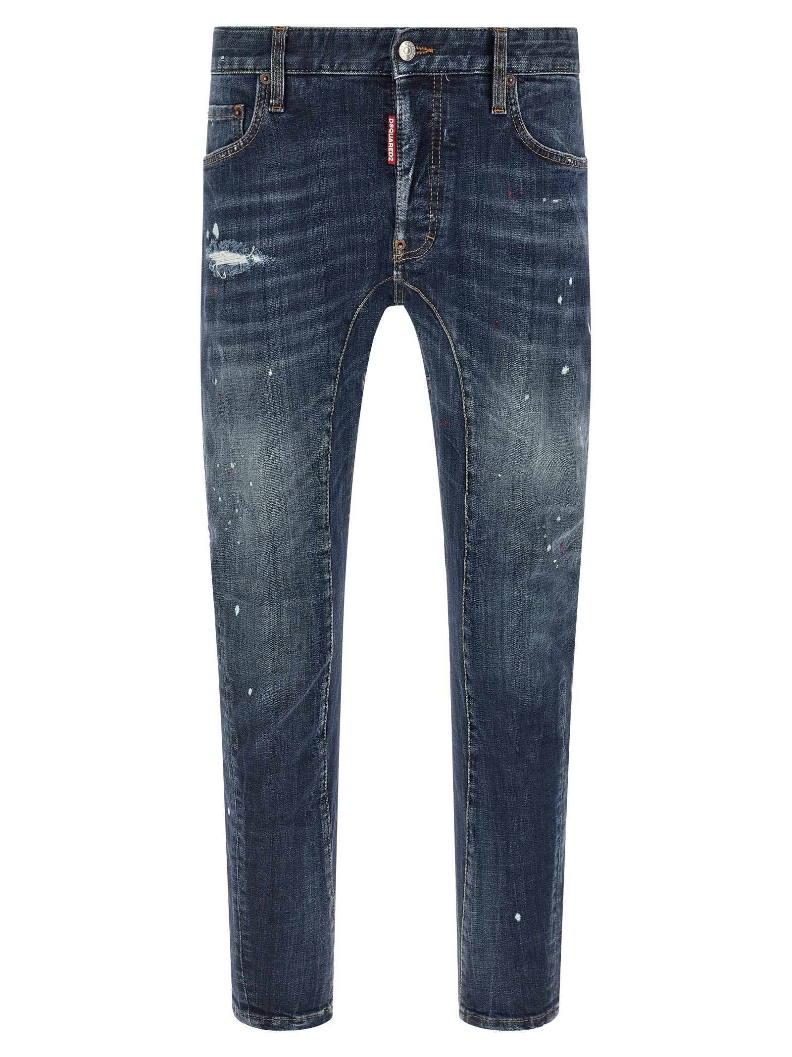 Dsquared² Tidy Biker Denim Jeans - Artisanal Luxury Fashion