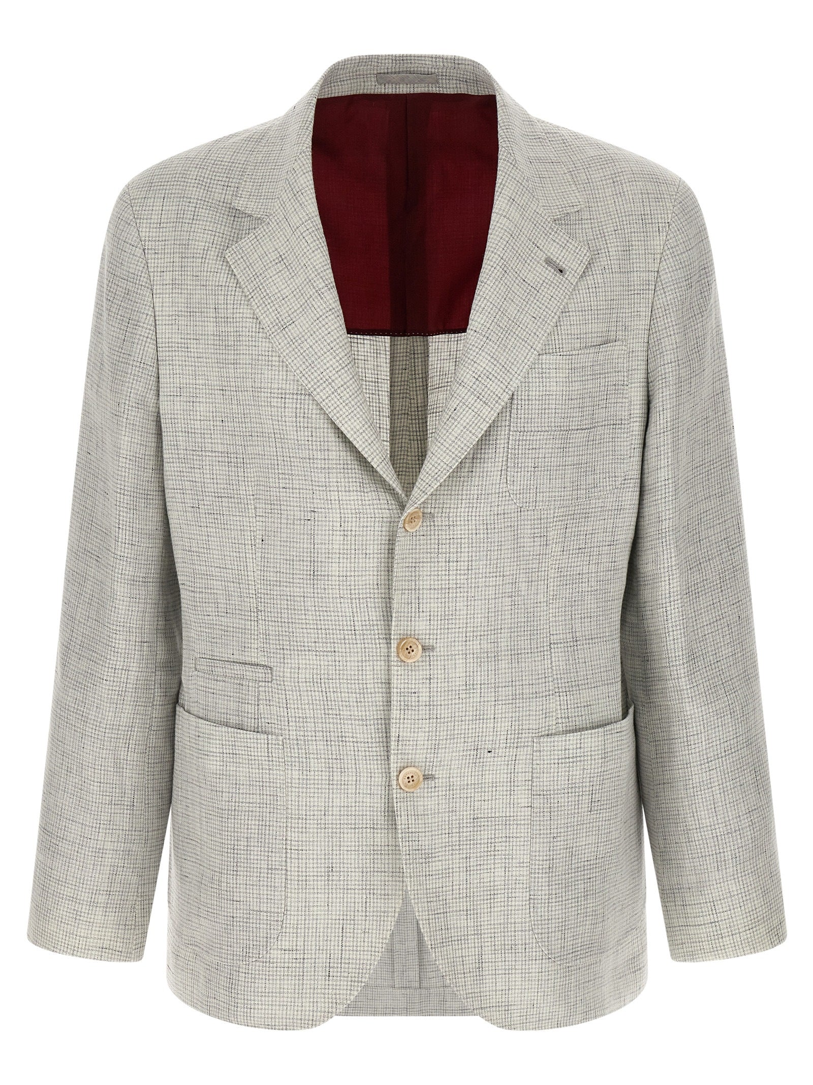 Brunello Cucinelli White Linen Blazer