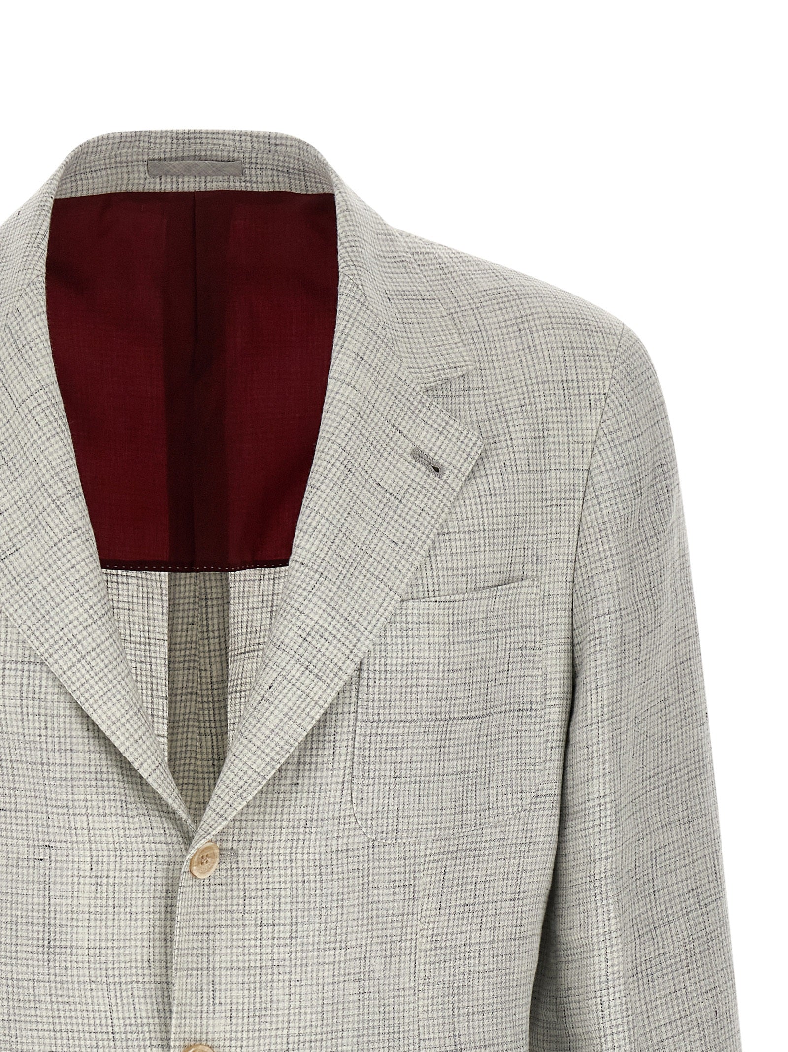 Brunello Cucinelli White Linen Blazer