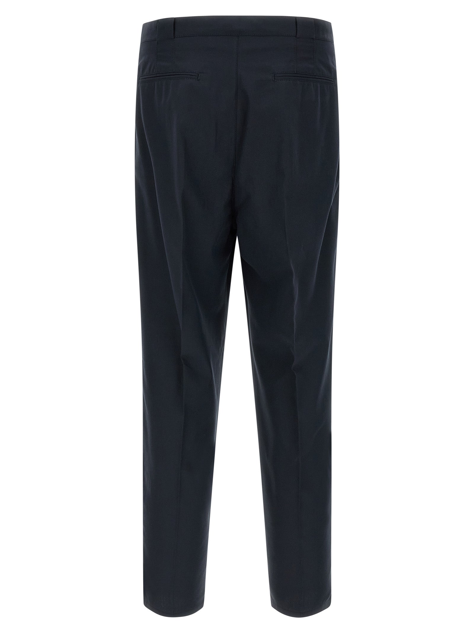 Brunello Cucinelli Blue Cotton Chino Pants - Artisanal Luxury