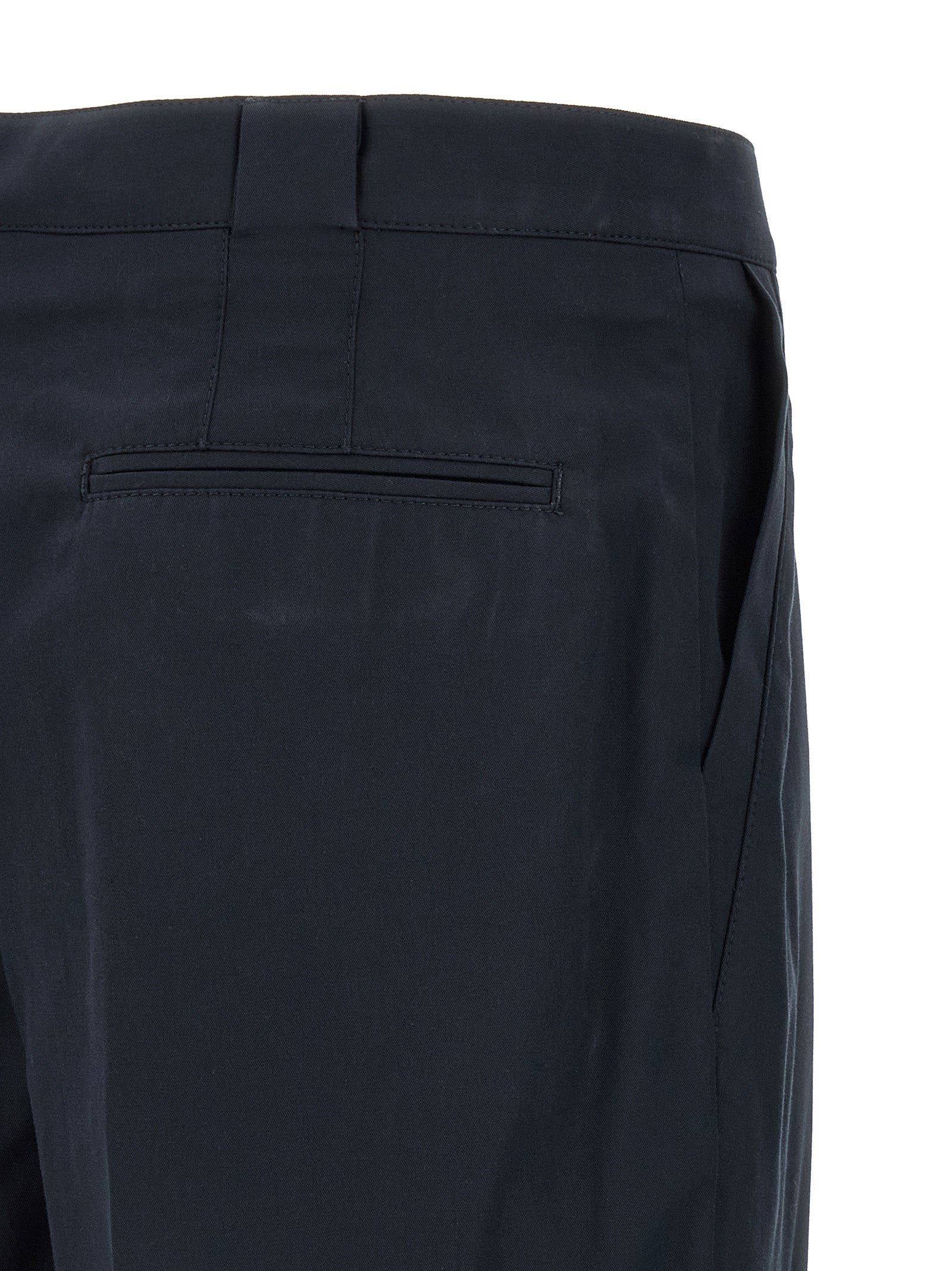 Brunello Cucinelli Blue Cotton Chino Pants - Artisanal Luxury