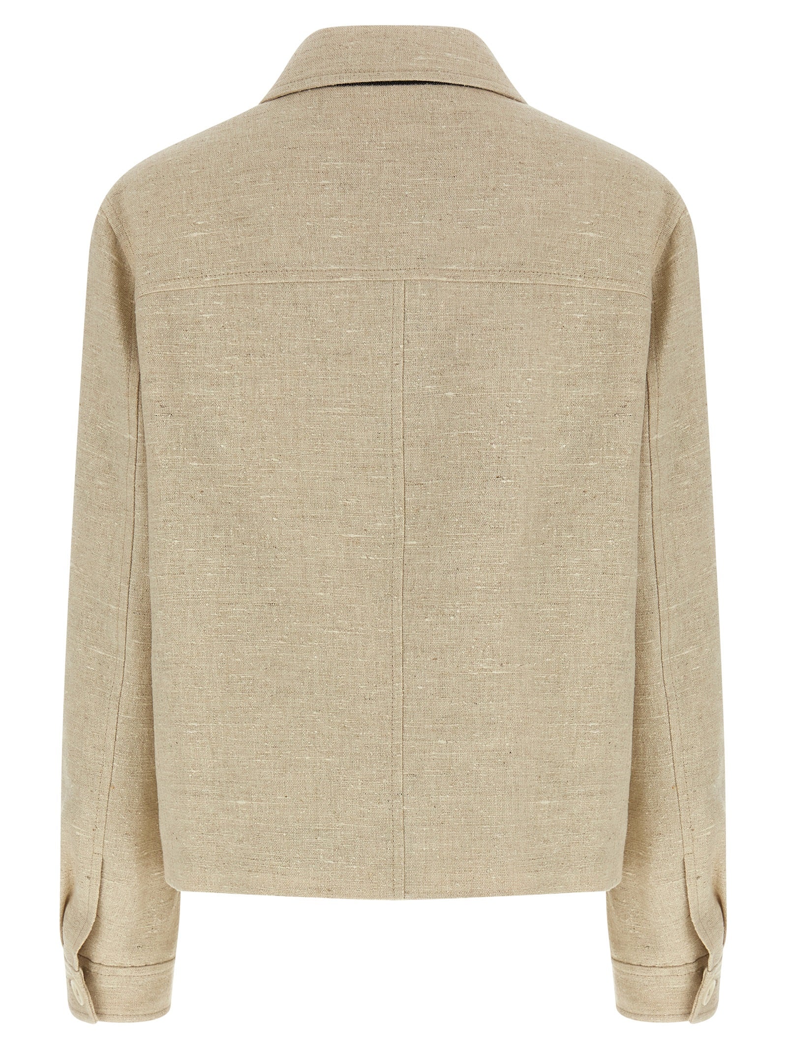 Brunello Cucinelli Beige Linen Jacket