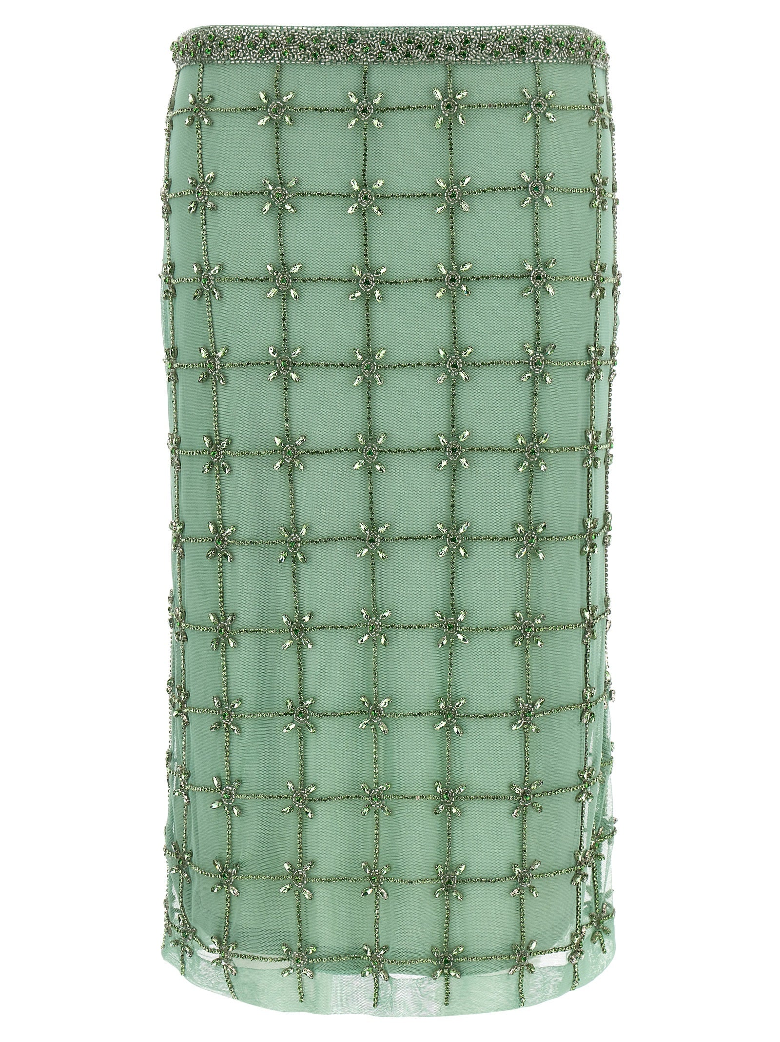PINKO Bicolor Polyester Midi Skirt